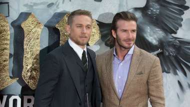Charlie Hunnam David Beckham King Arthur 2015