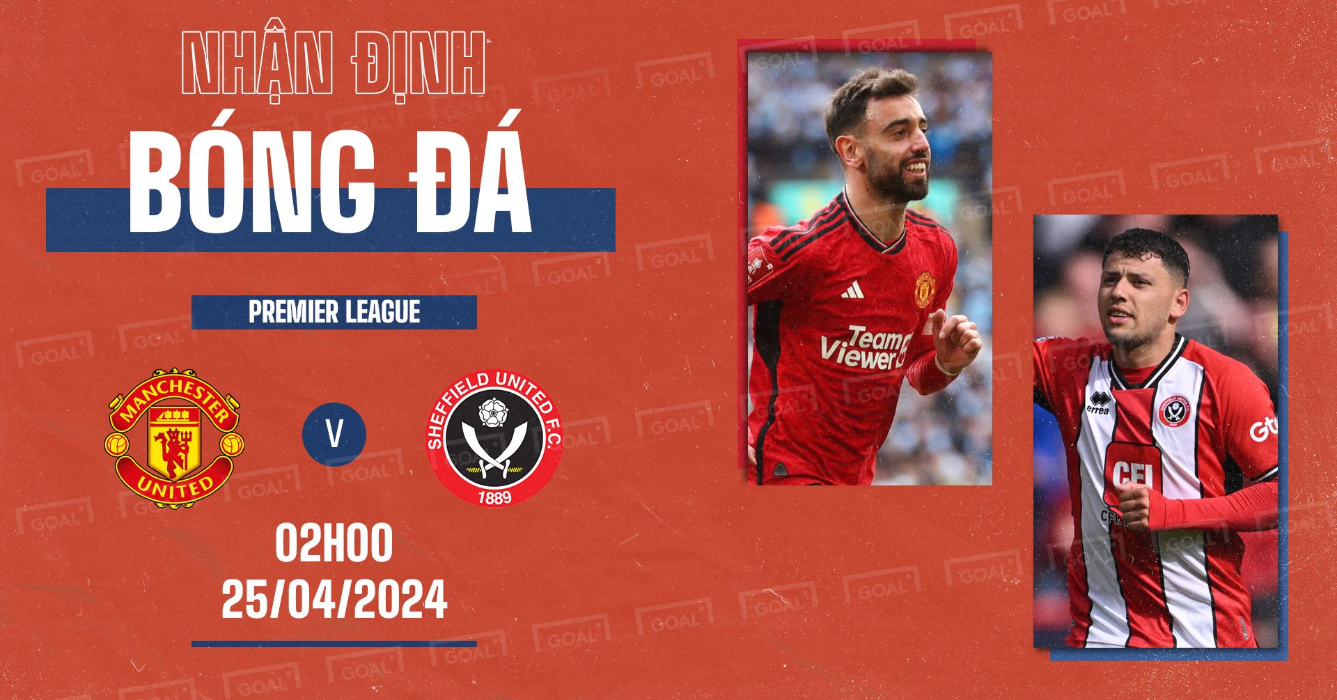 Manchester United vs Sheffield United Premier League 2023-24 GFX