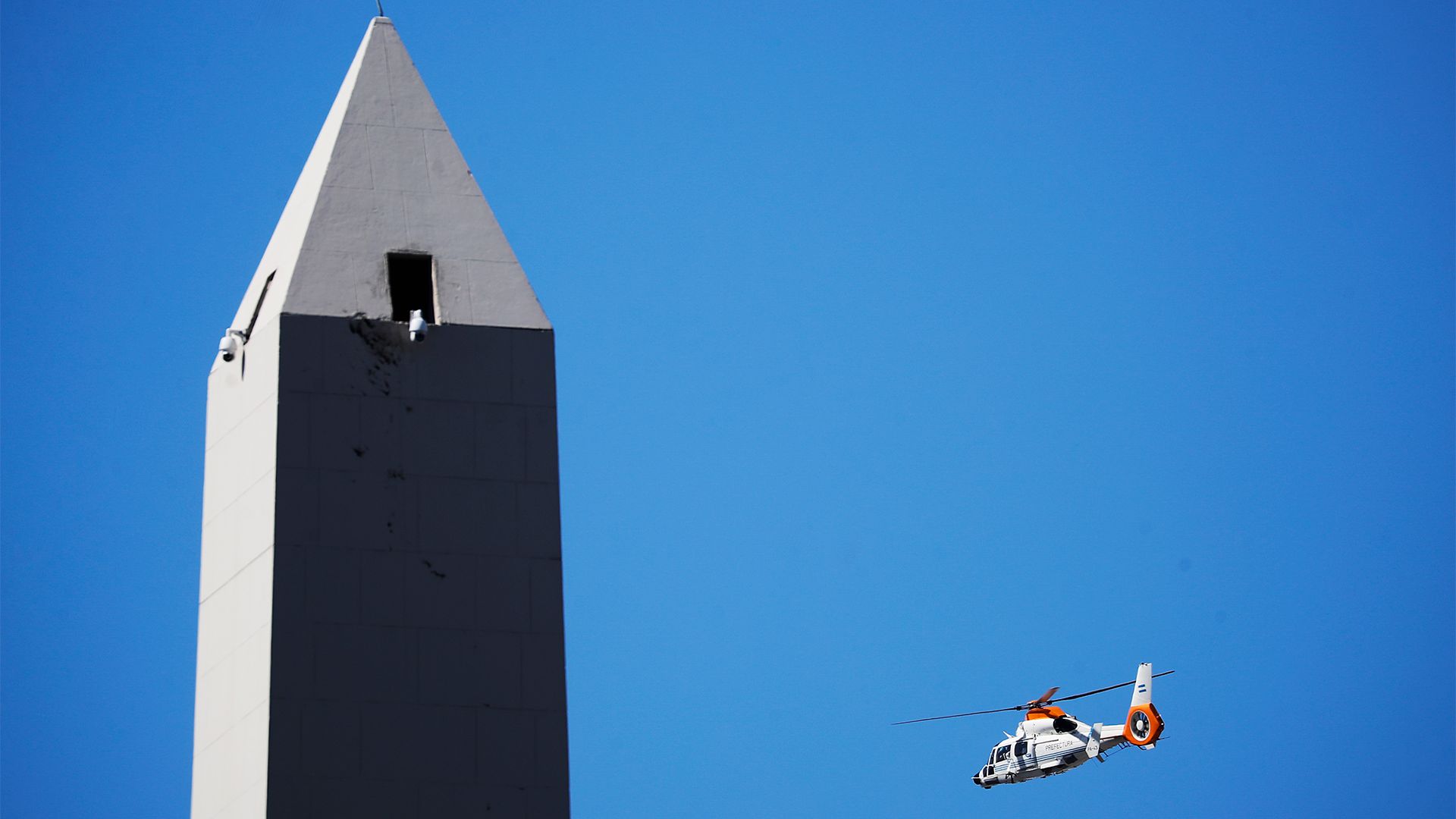 Argentina World Cup parade helicopter