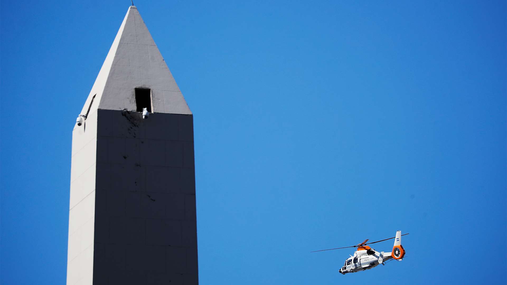 Argentina World Cup parade helicopter