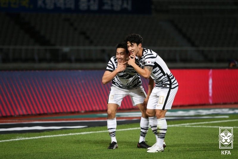 송민규 세리머니