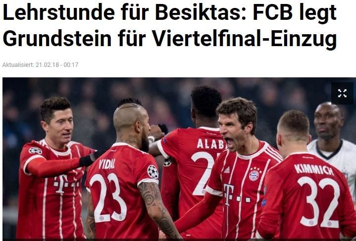 (EMBED ONLY) Bayen Munich Besiktas