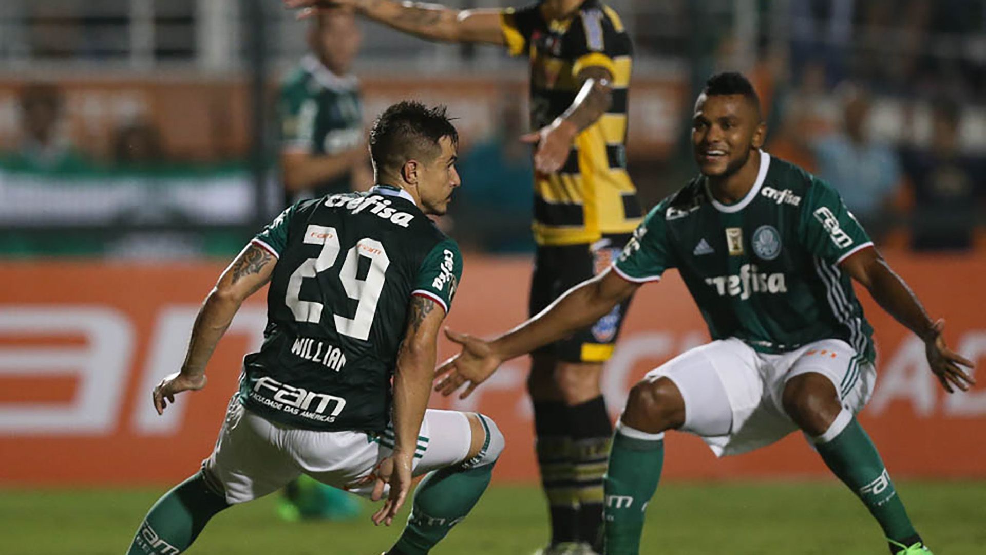 Willian Bigode Miguel Borja Palmeiras Novorizontino Paulista 07042017