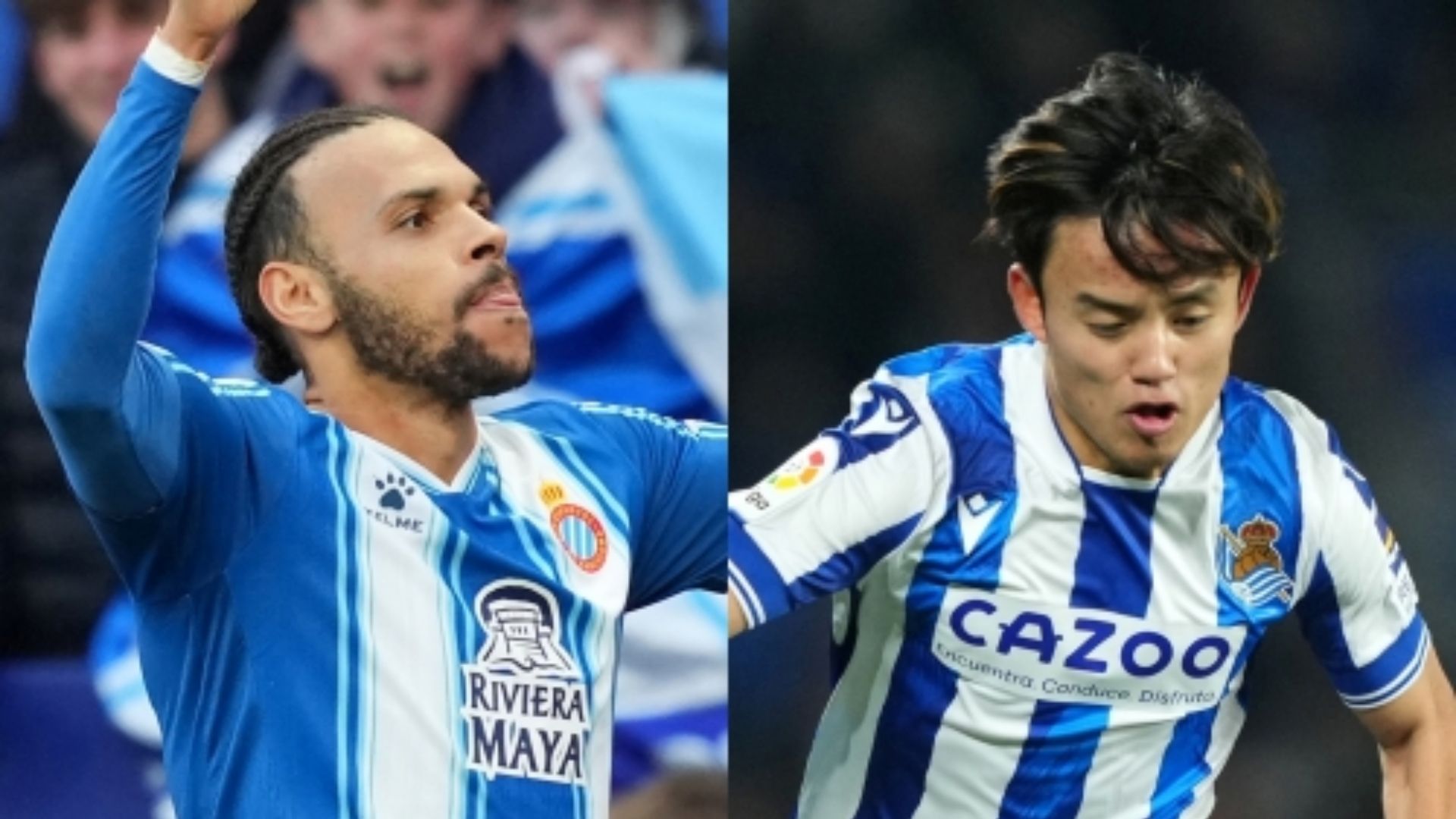 Martin Braithwaite Espanyol Takefusa Kubo Real Sociedad
