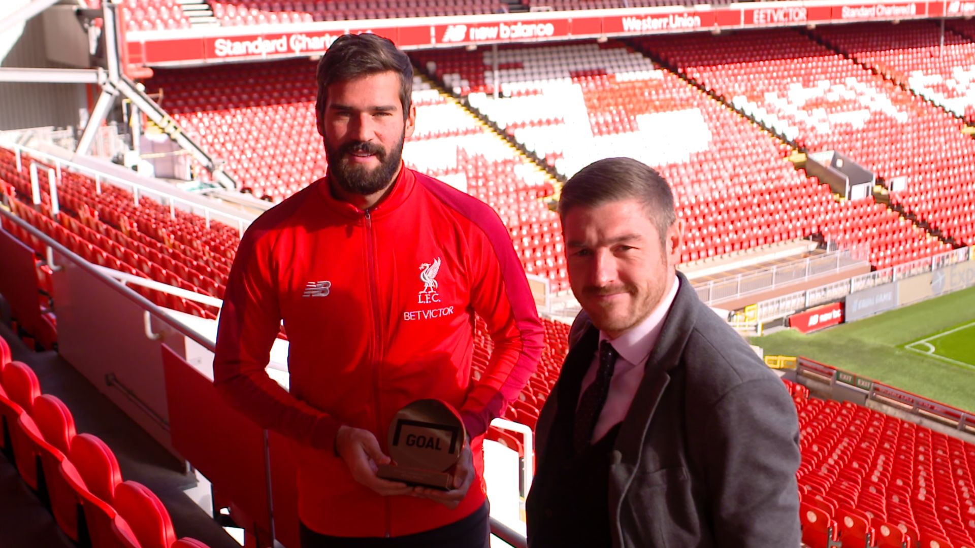 GOAL 50 | Alisson and Neil Jones, Liverpool