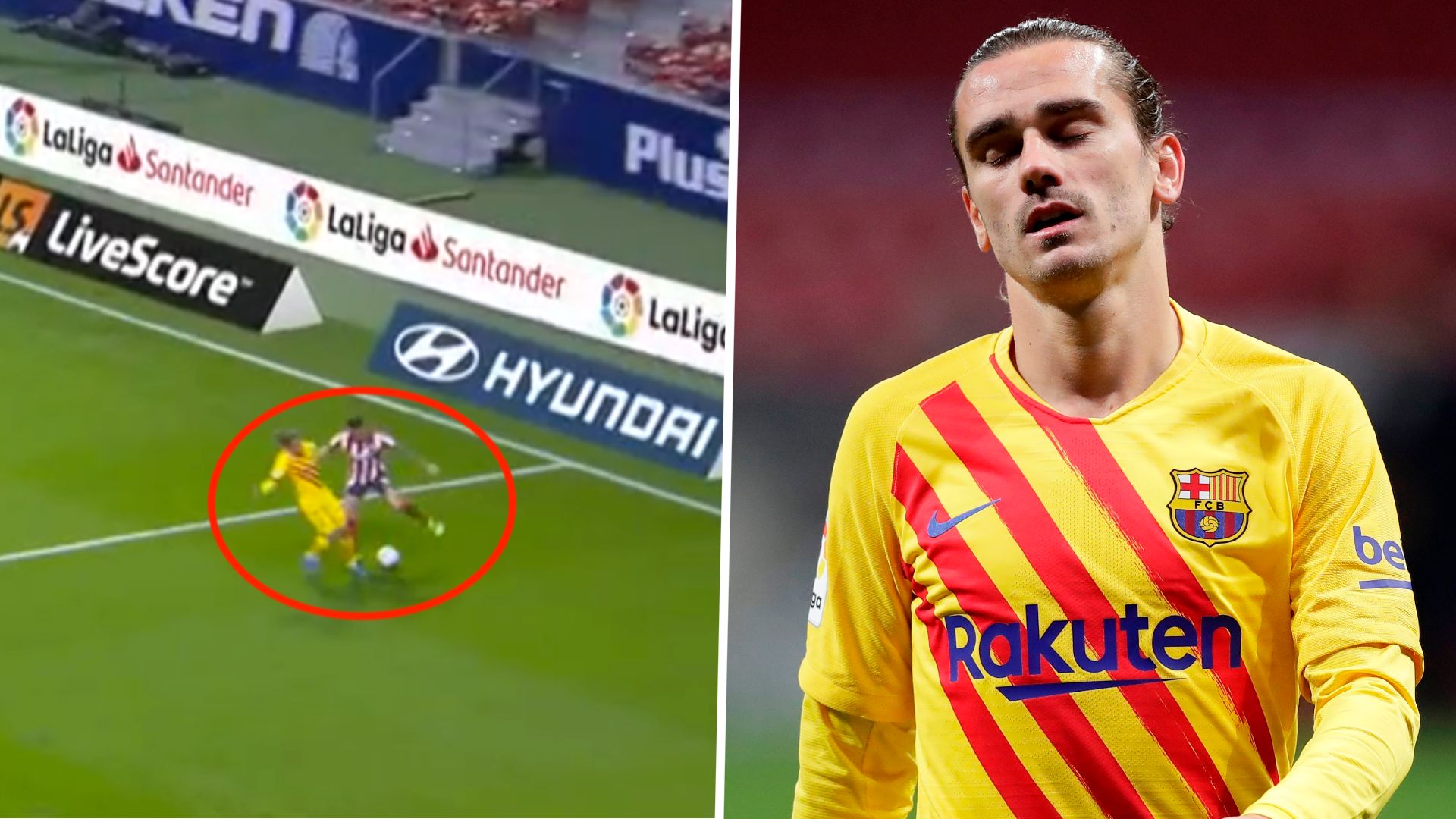 GFX Mario Hermoso Antoine Griezmann Atletico Barcelona 2020