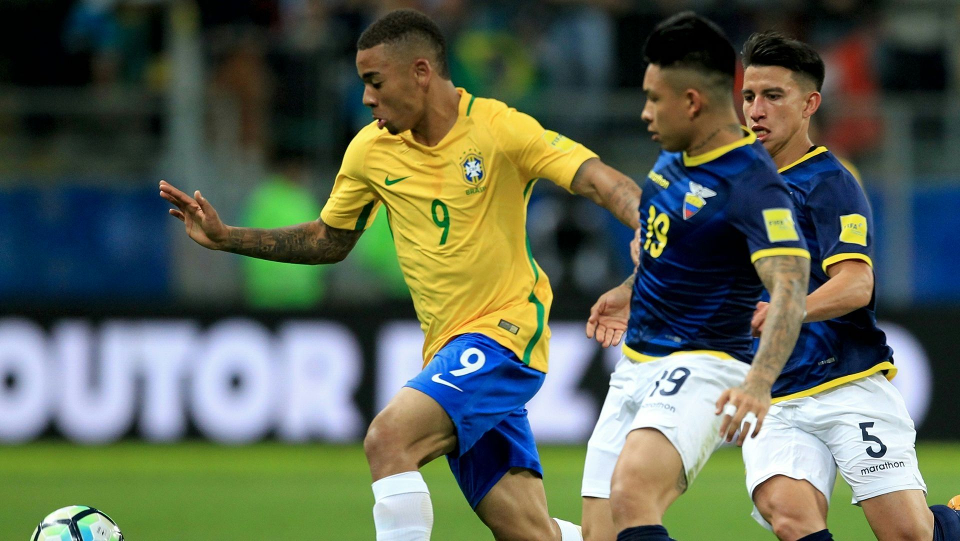 Gabriel Jesus Cristian Ramirez Brazil Ecuador Eliminatorias 2018 31082017