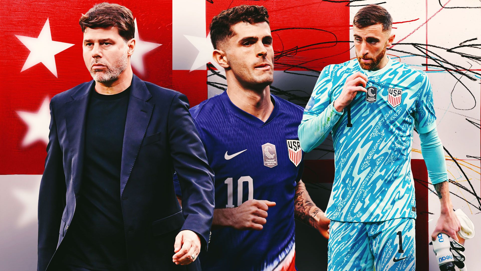 Mauricio Pochettino, Christian Pulisic, Matt Turner