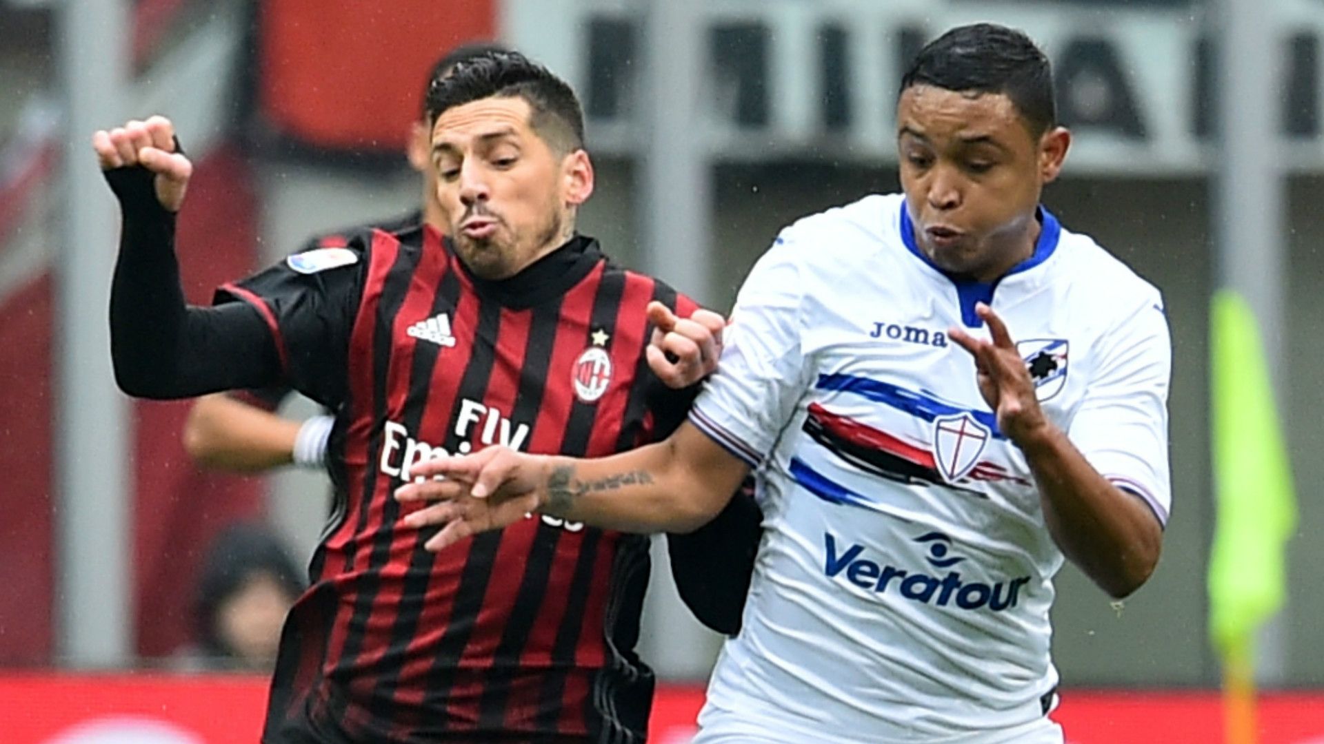 Jose Ernesto Sosa, Luis Muriel, Milan, Sampdoria, Serie A, 02052017