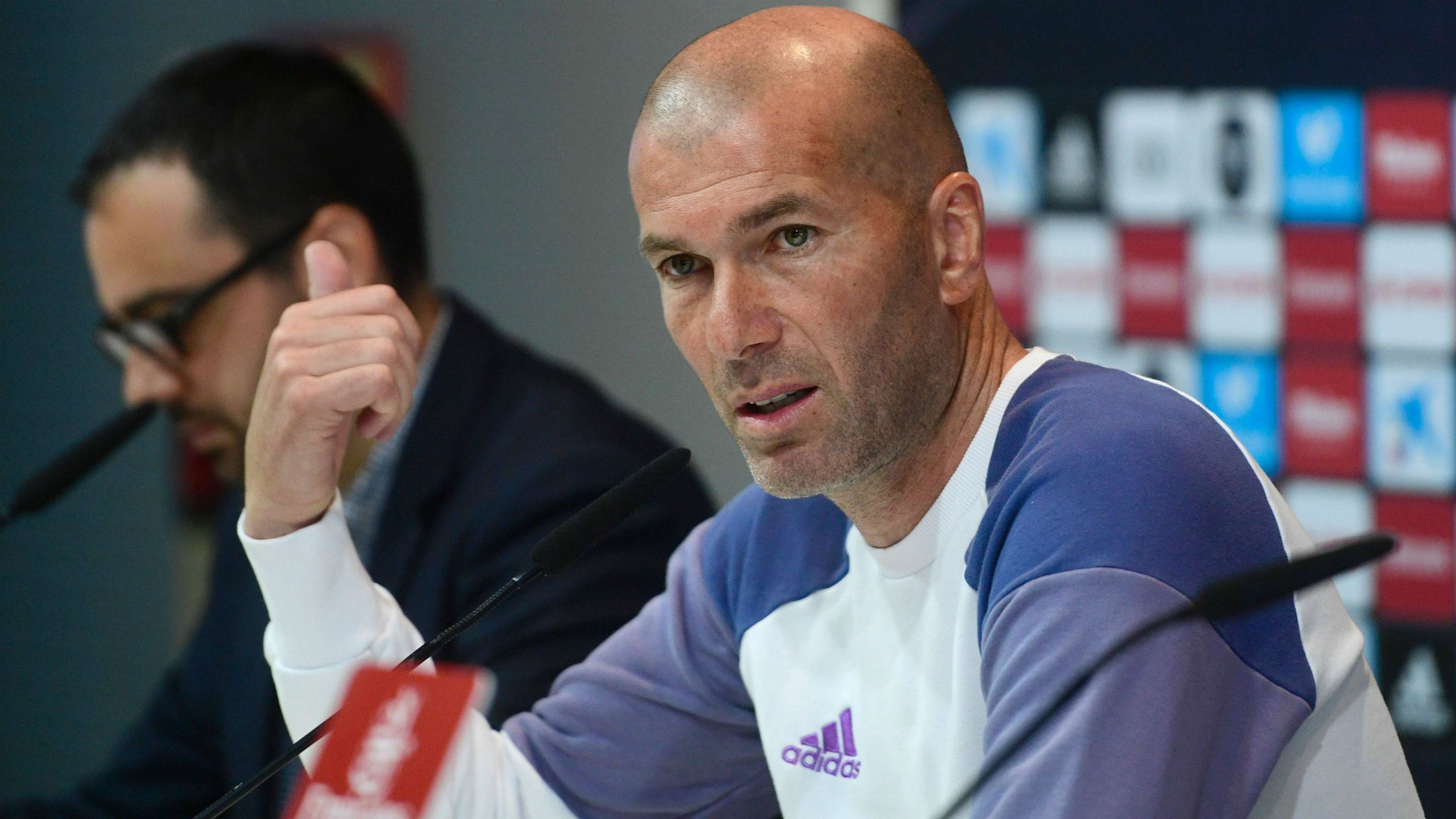 Zinedine Zidane before Atletico Madrid LaLiga