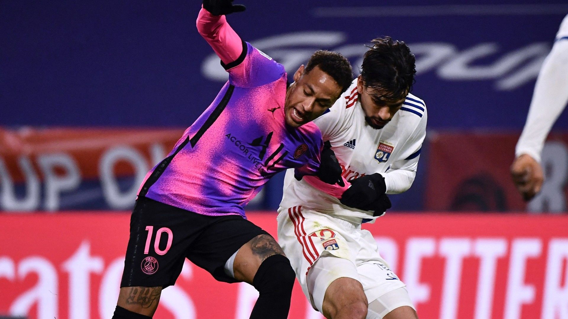 Neymar e Lucas Paquetá Lyon PSG Ligue 1 21032021