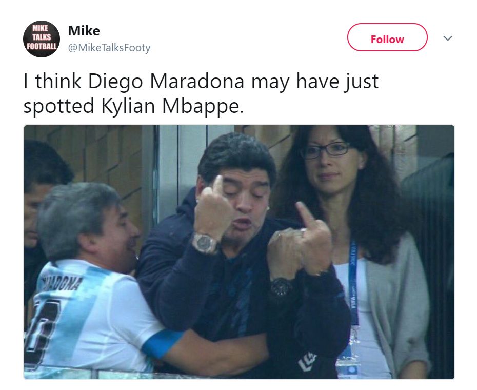 Reactions Mbappe France Argentina