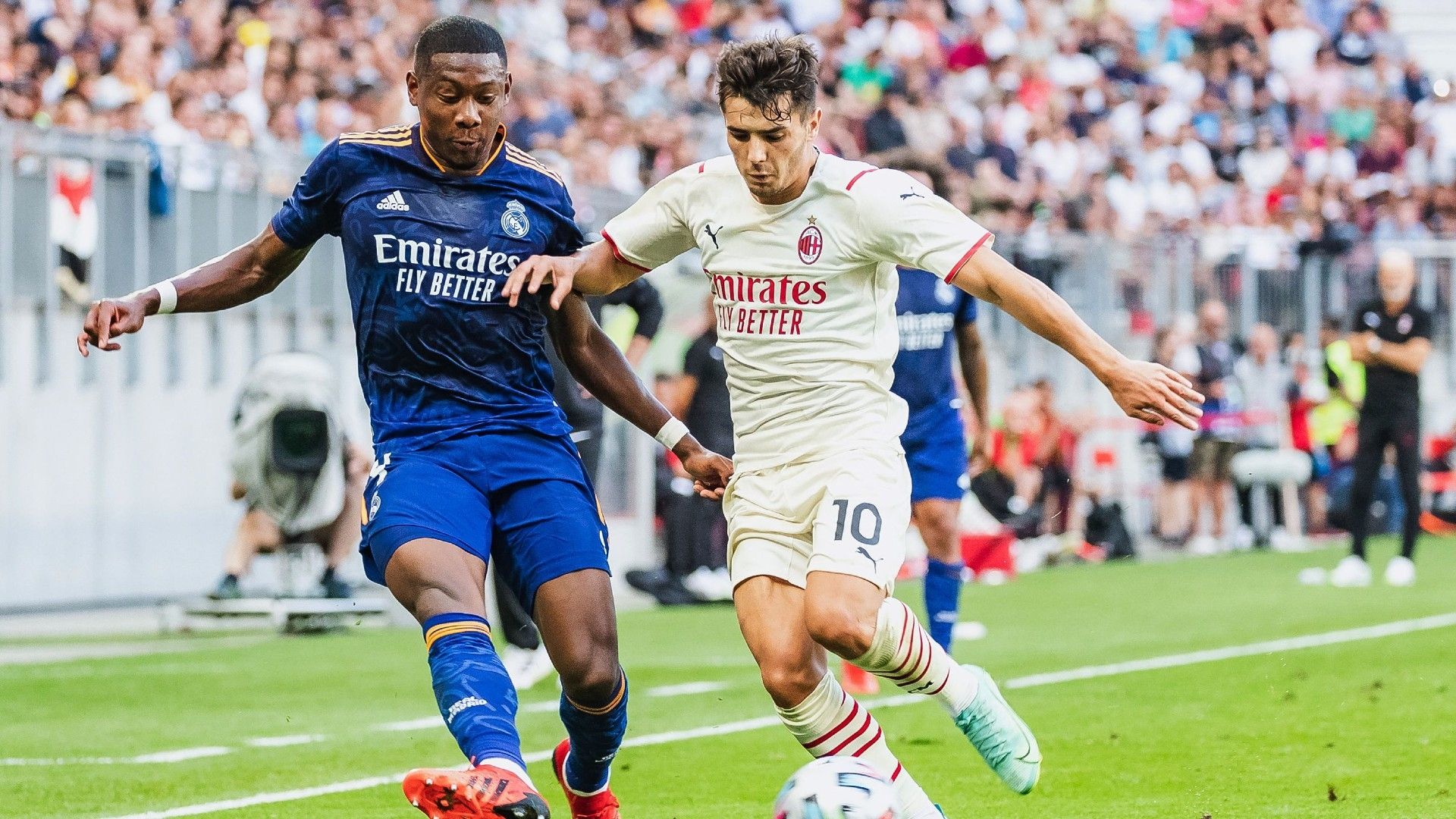 David Alaba Brahim Diaz Real Madrid vs AC Milan pre-season friendly 2021-22