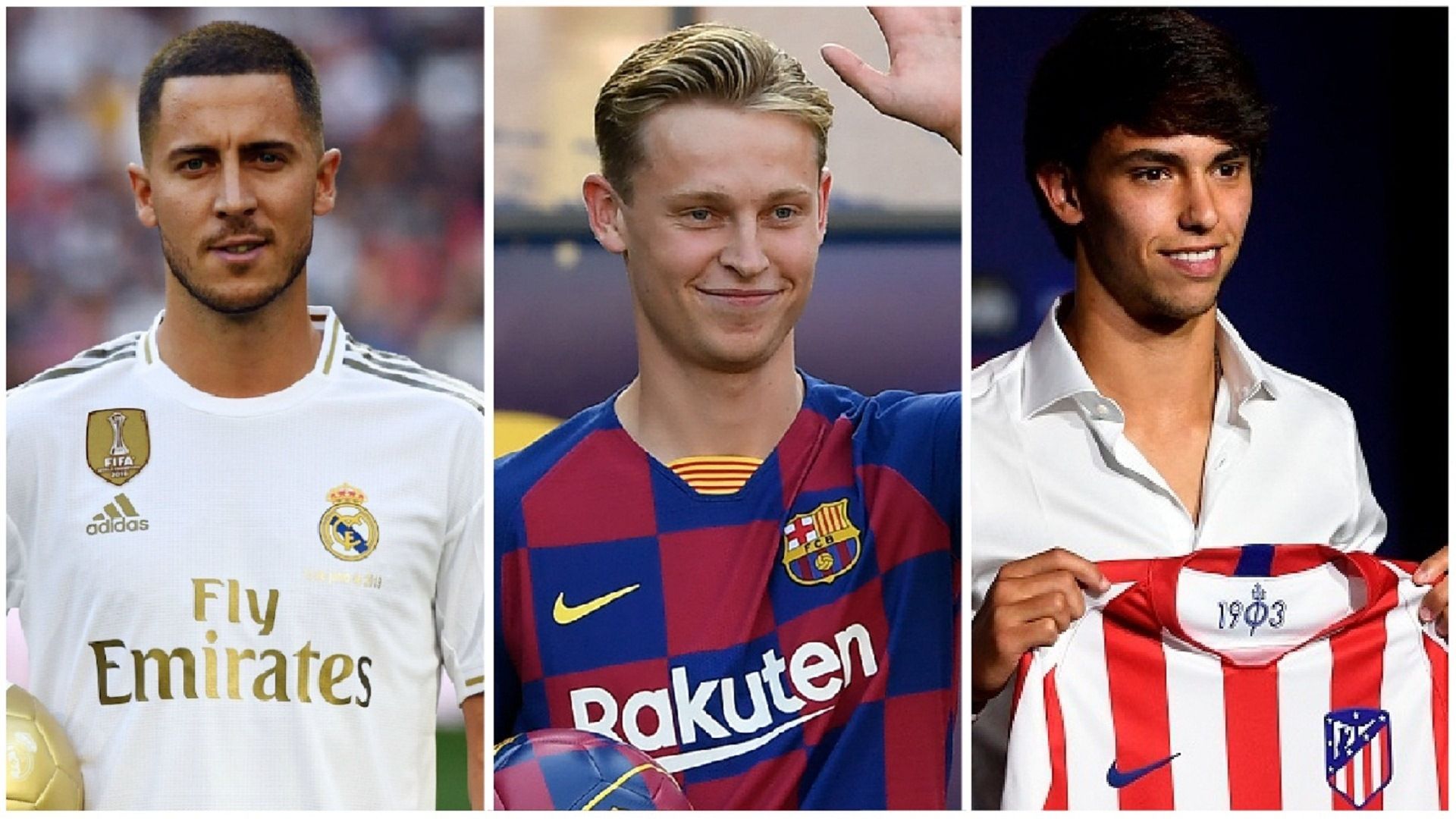 GFXID Transfer La Liga - Eden Hazard, Frenkie De Jong, Joao Felix