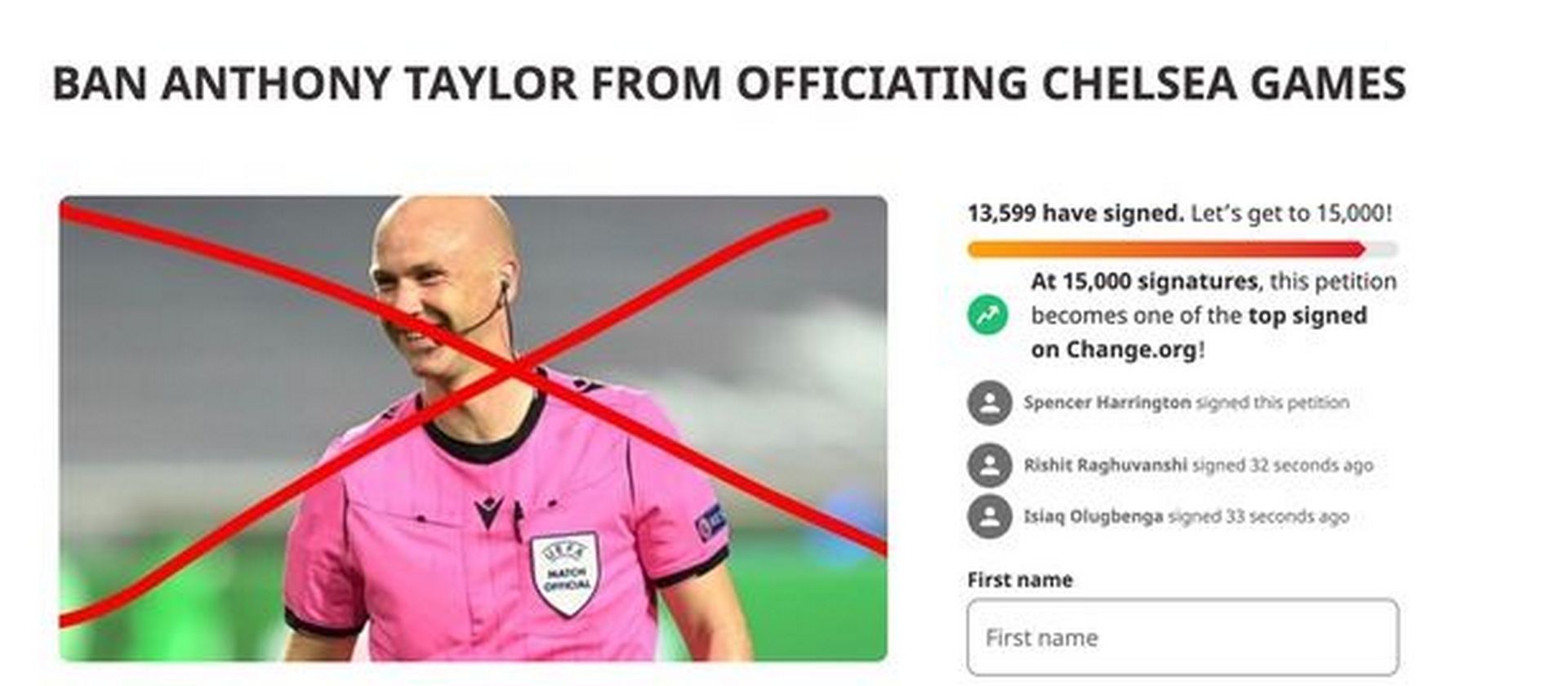 ANTHONY TAYLOR CHANGE.ORG 