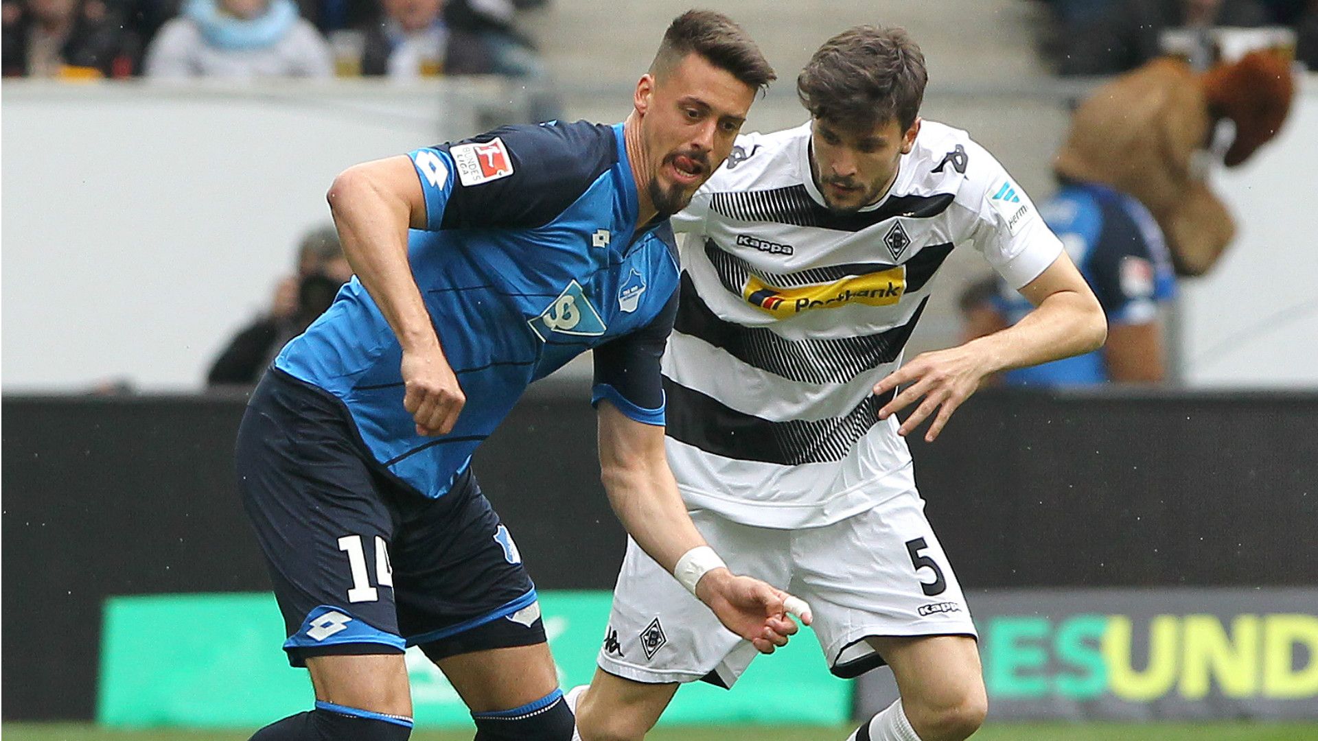 Sandro Wagner Tobias Strobl 1899 Hoffenheim Borussia Monchengladbach Bundesliga 15042017