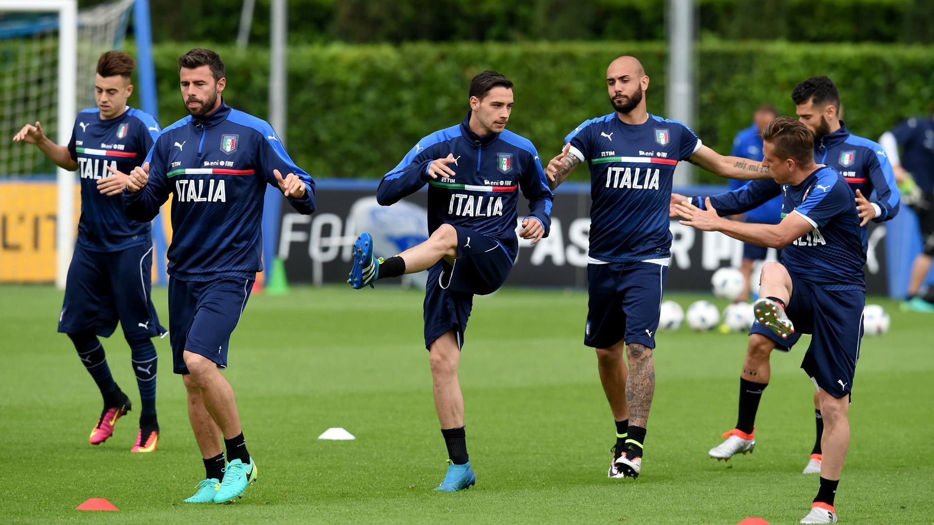 Italy training session