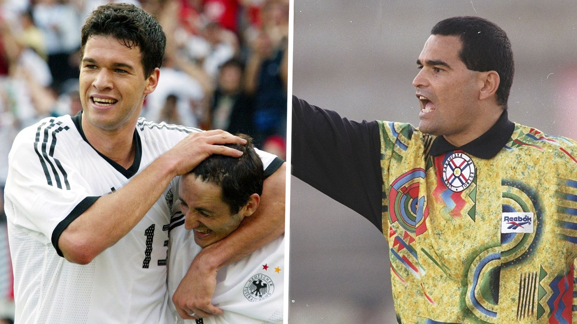 Michael Ballack Jose Luis Chilavert composite