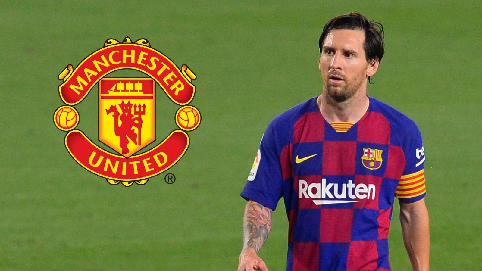 Lionel Messi - Man Utd composite