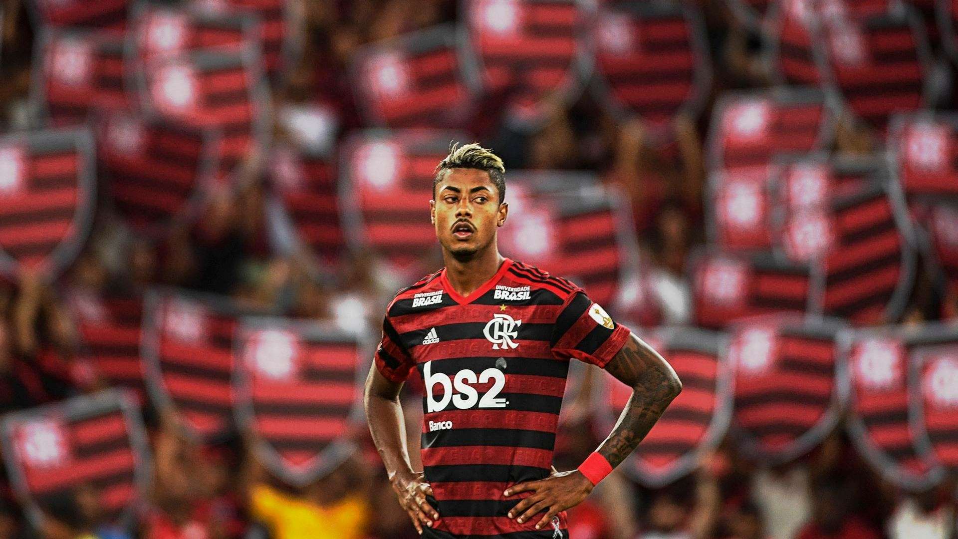 Bruno Henrique torcida Flamengo Penarol Libertadores 03042019