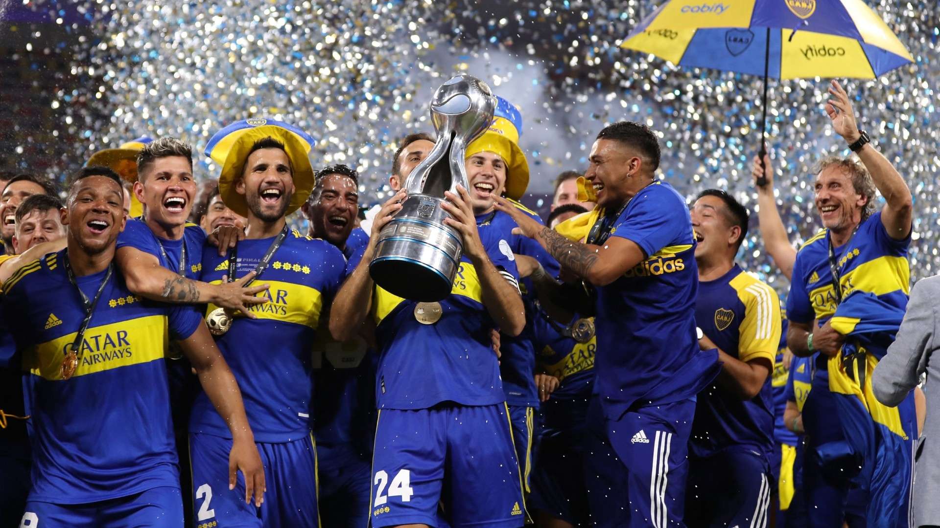 festejos Boca campeon Copa Argentina 08122021
