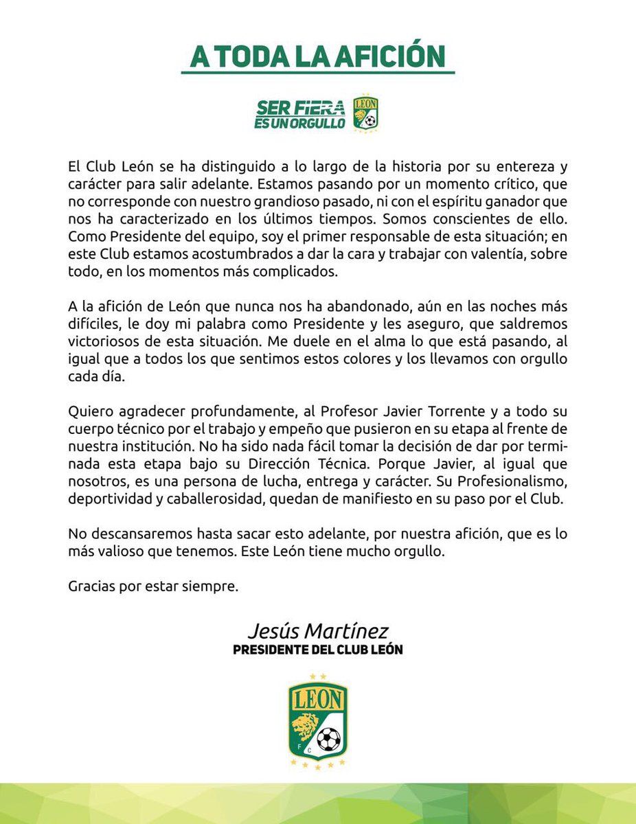 Comunicado Torrente