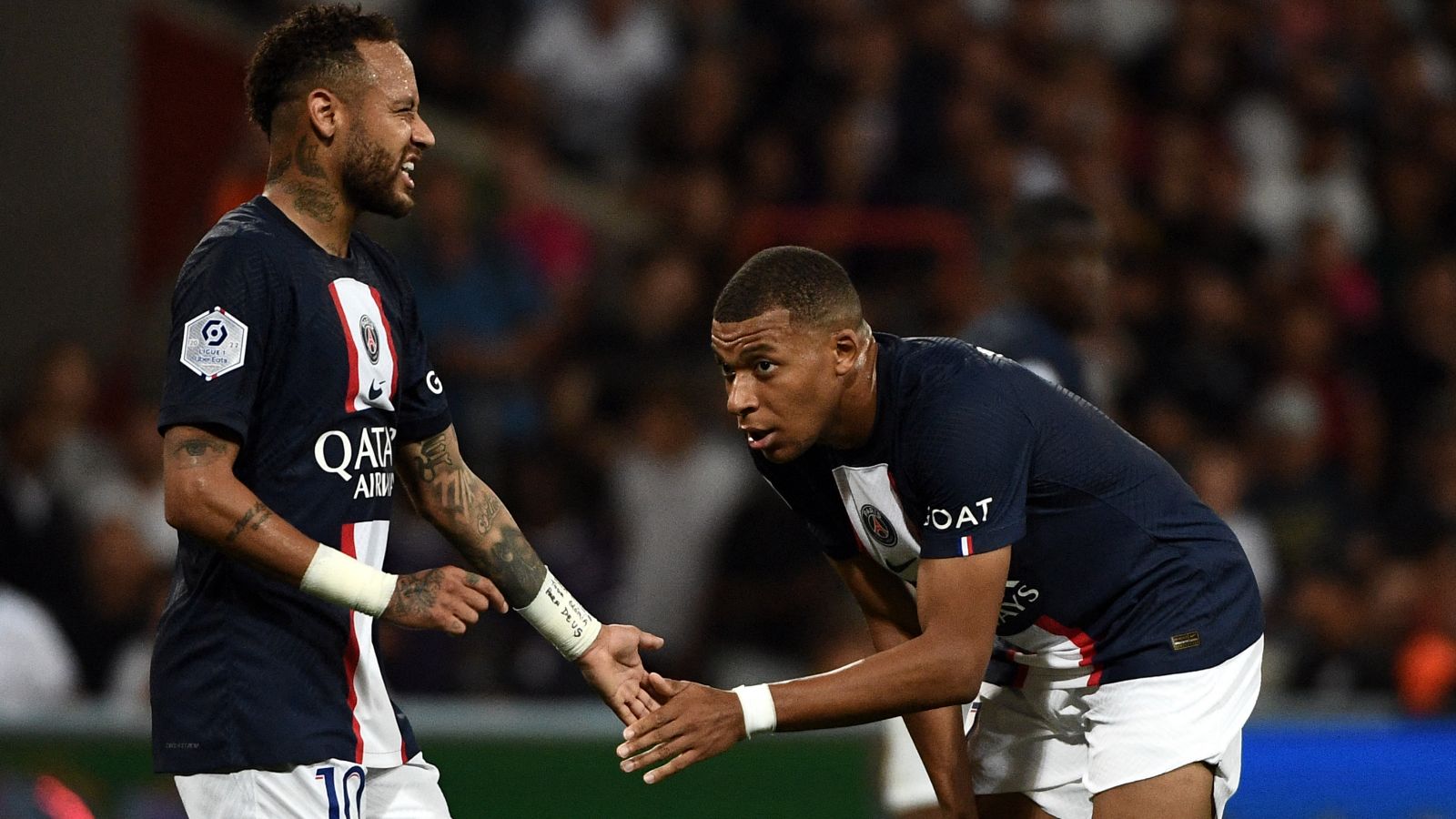 Kylian Mbappe Neymar PSG 2022