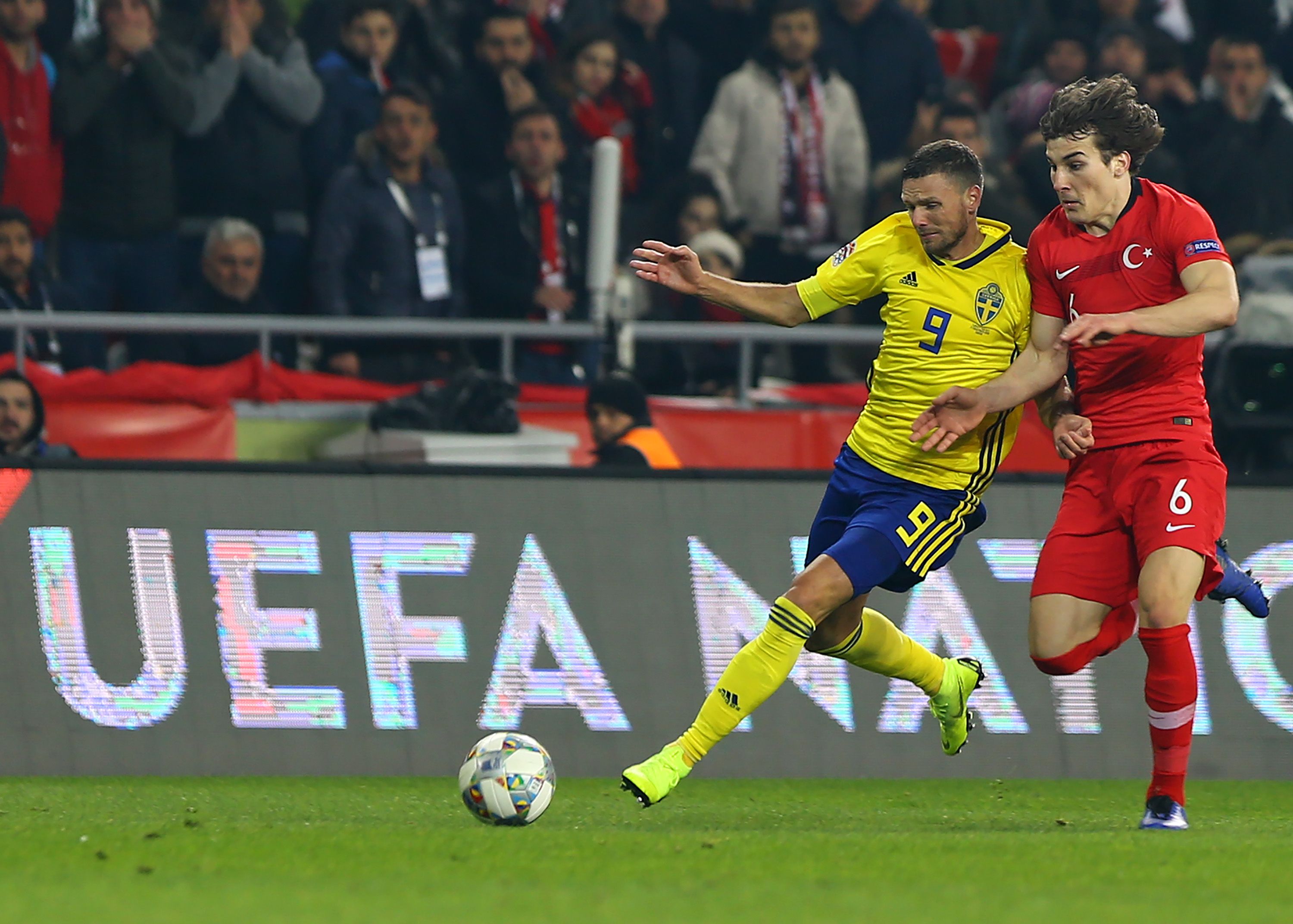 Marcus Berg Caglar Soyuncu Turkey Sweden UEFA Nations League 11/17/18