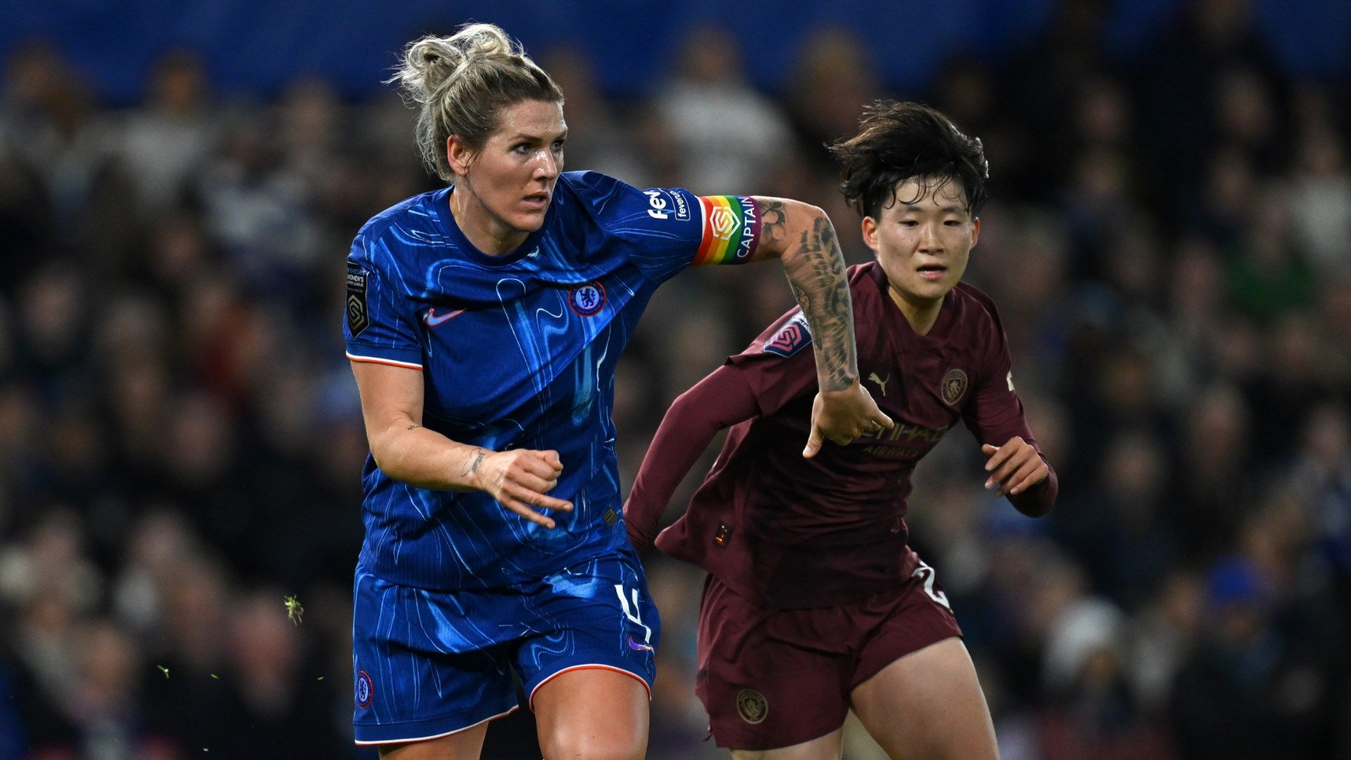 Millie Bright Aoba Fujino Chelsea Man City Women 2024-25