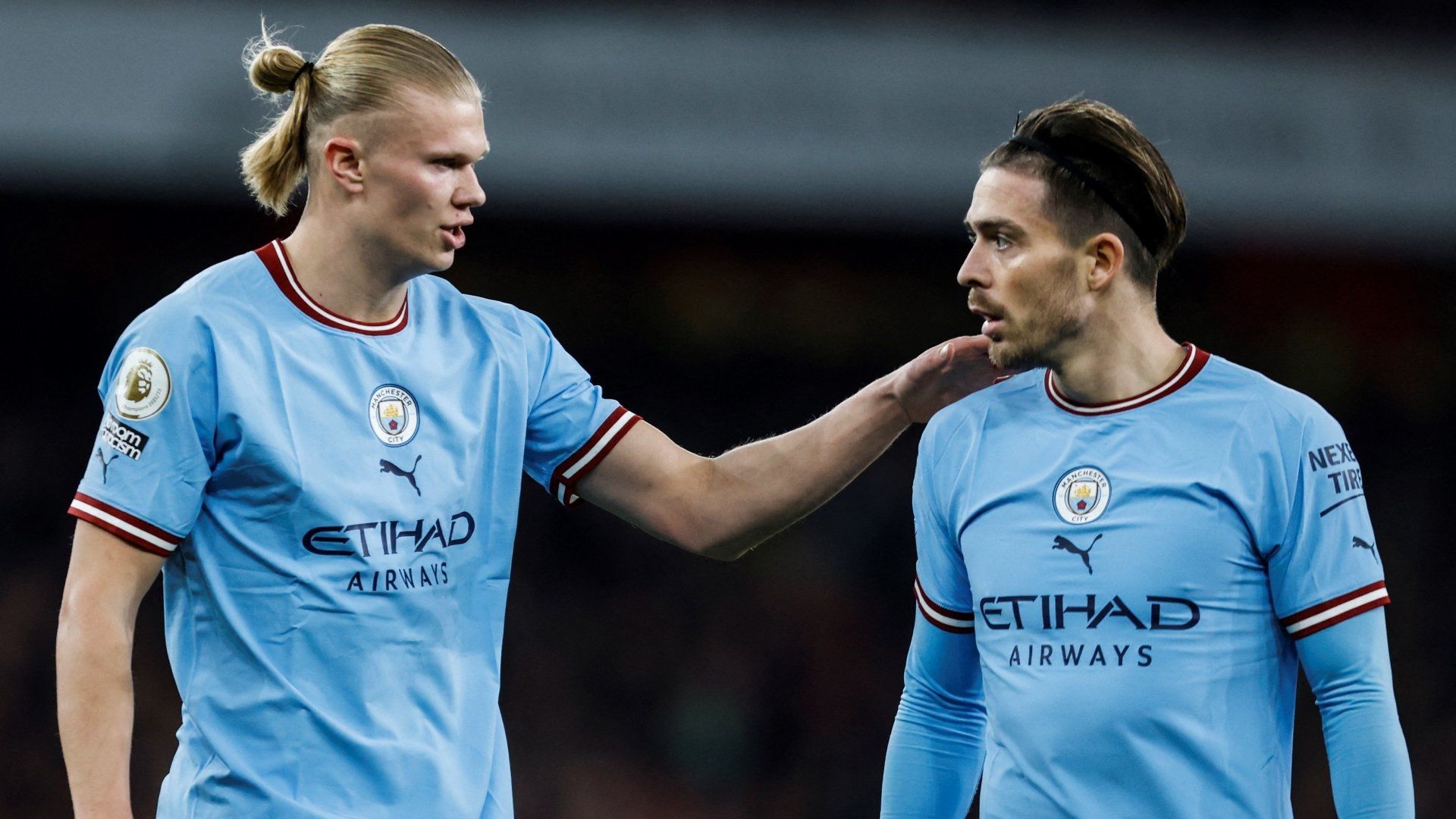 Erling Haaland Jack Grealish Manchester City 2022-23