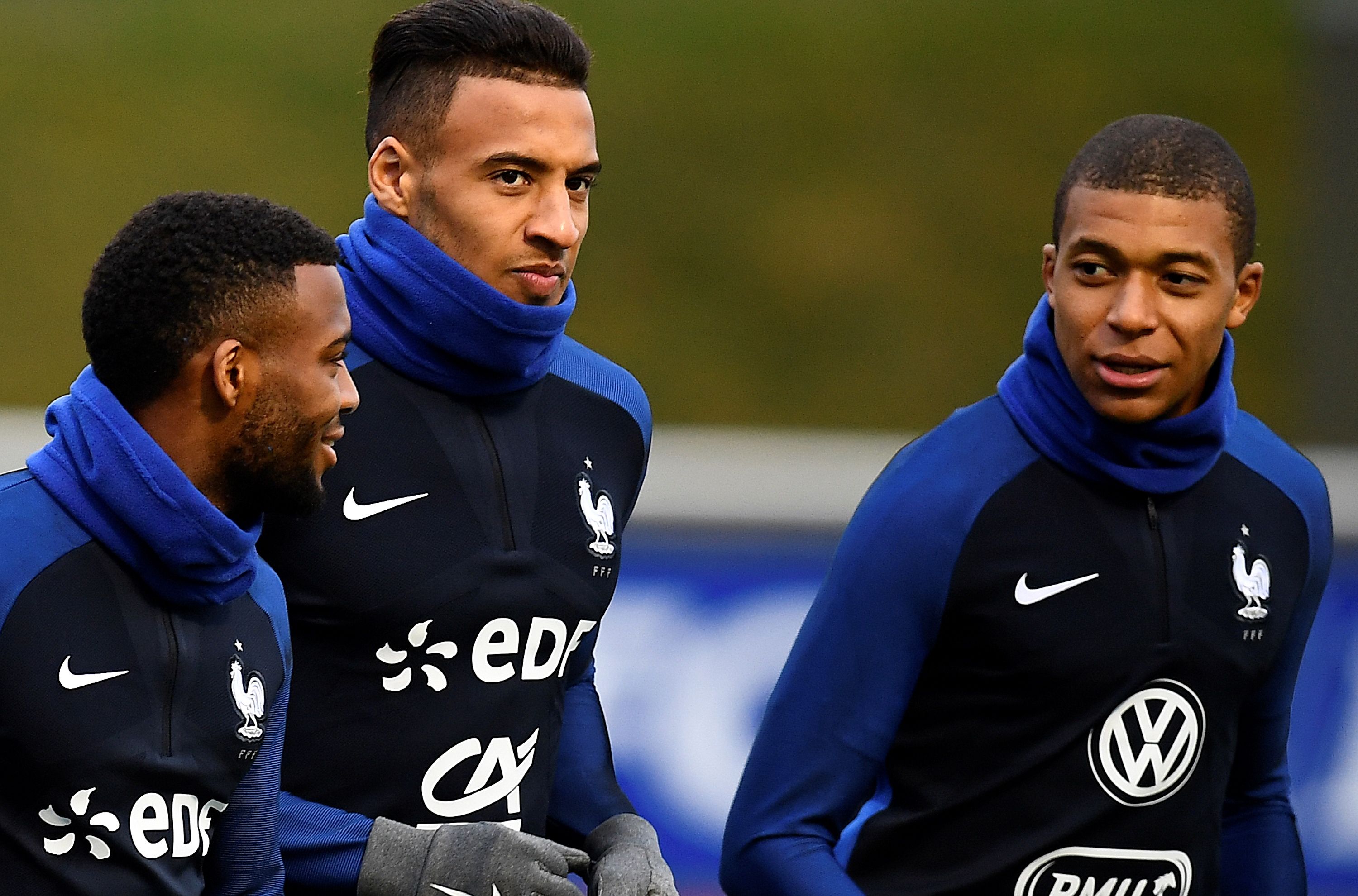 Alexandre Lacazette& Corentin Tolisso & Kylian Mbappe