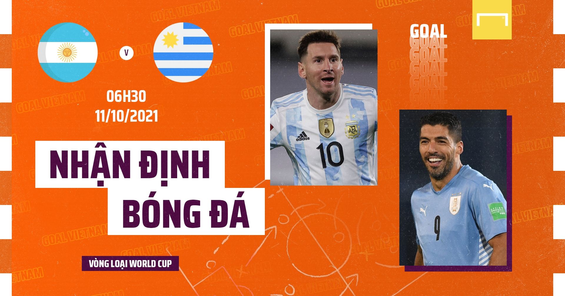 Preview Argentina vs Uruguay 2022 WCQ GFX