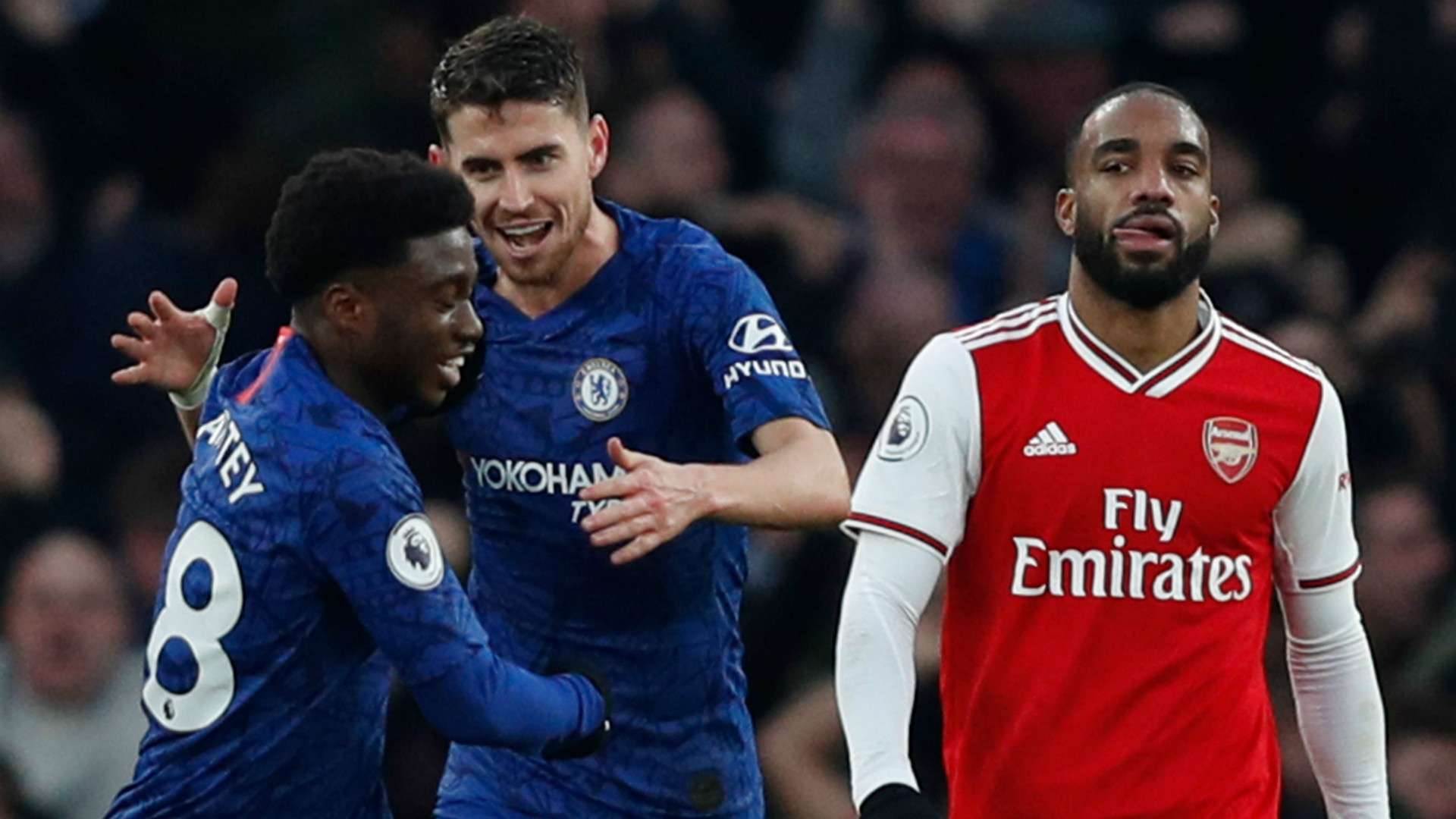 Jorginho Alexandre Lacazette Chelsea Arsenal 2019-20