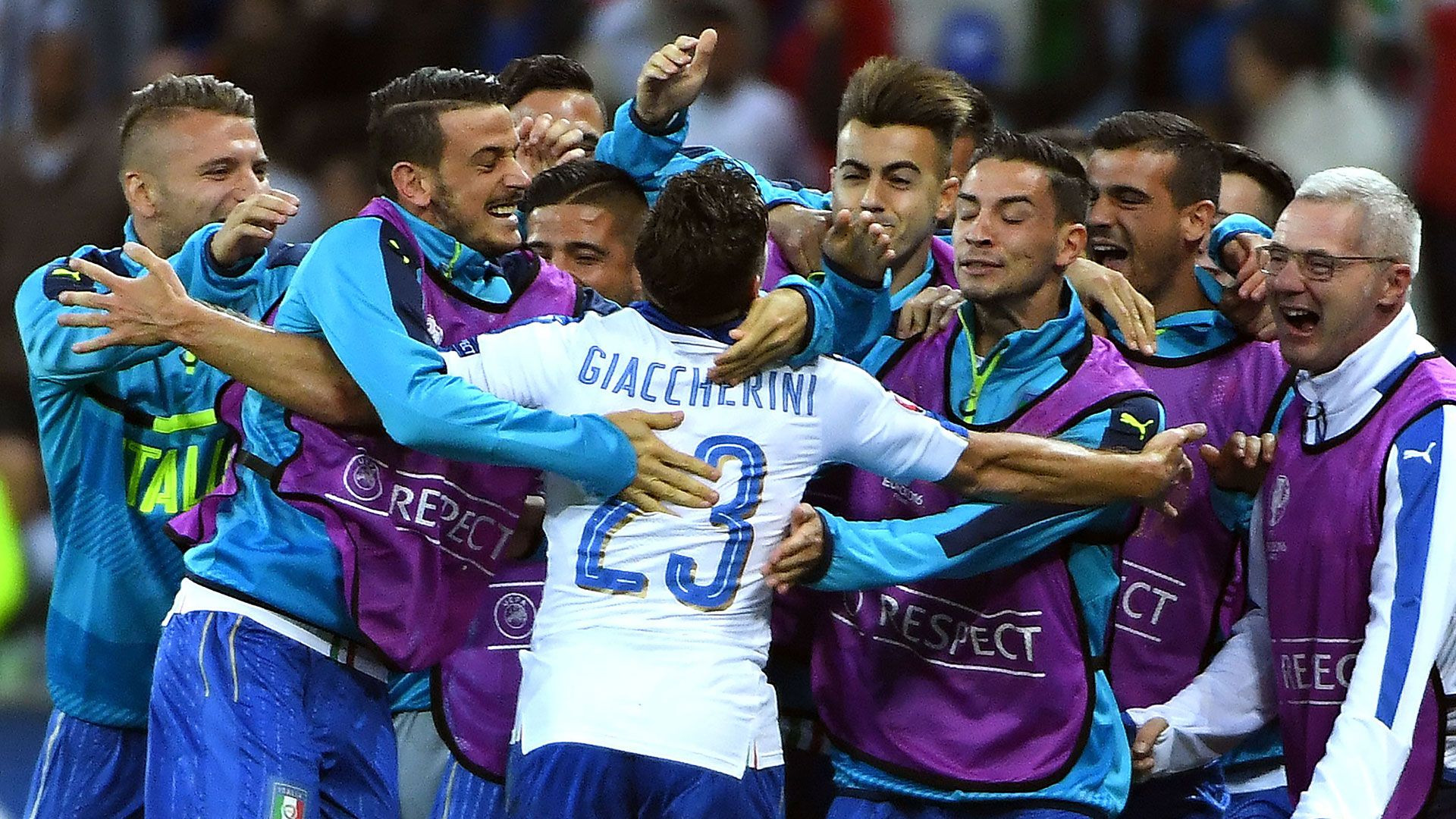 Emanuele Giaccherini Italy Belgium Euro 2016