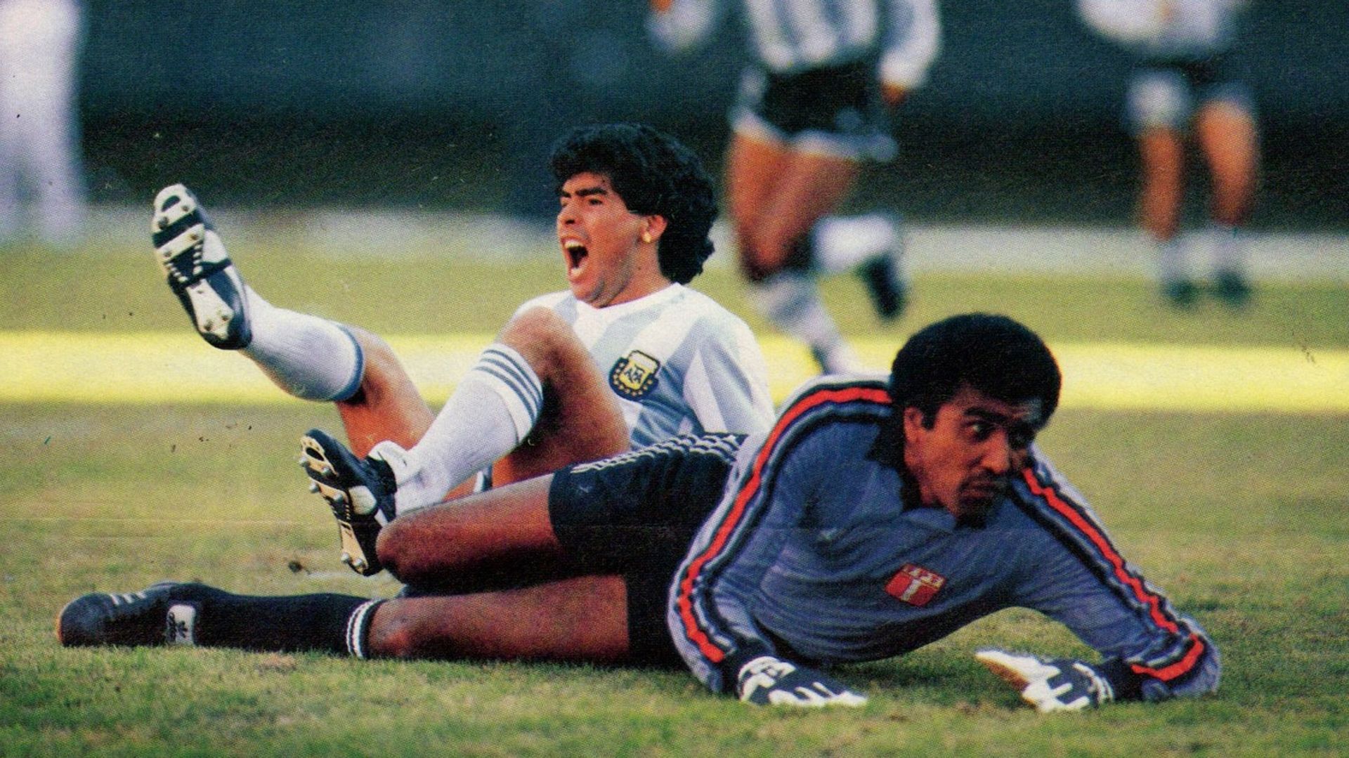 Diego Maradona Argentina Peru Copa America 1987