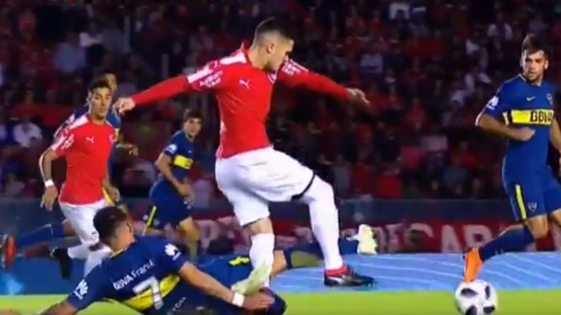 Video Lesion Bustos Independiente Boca Superliga