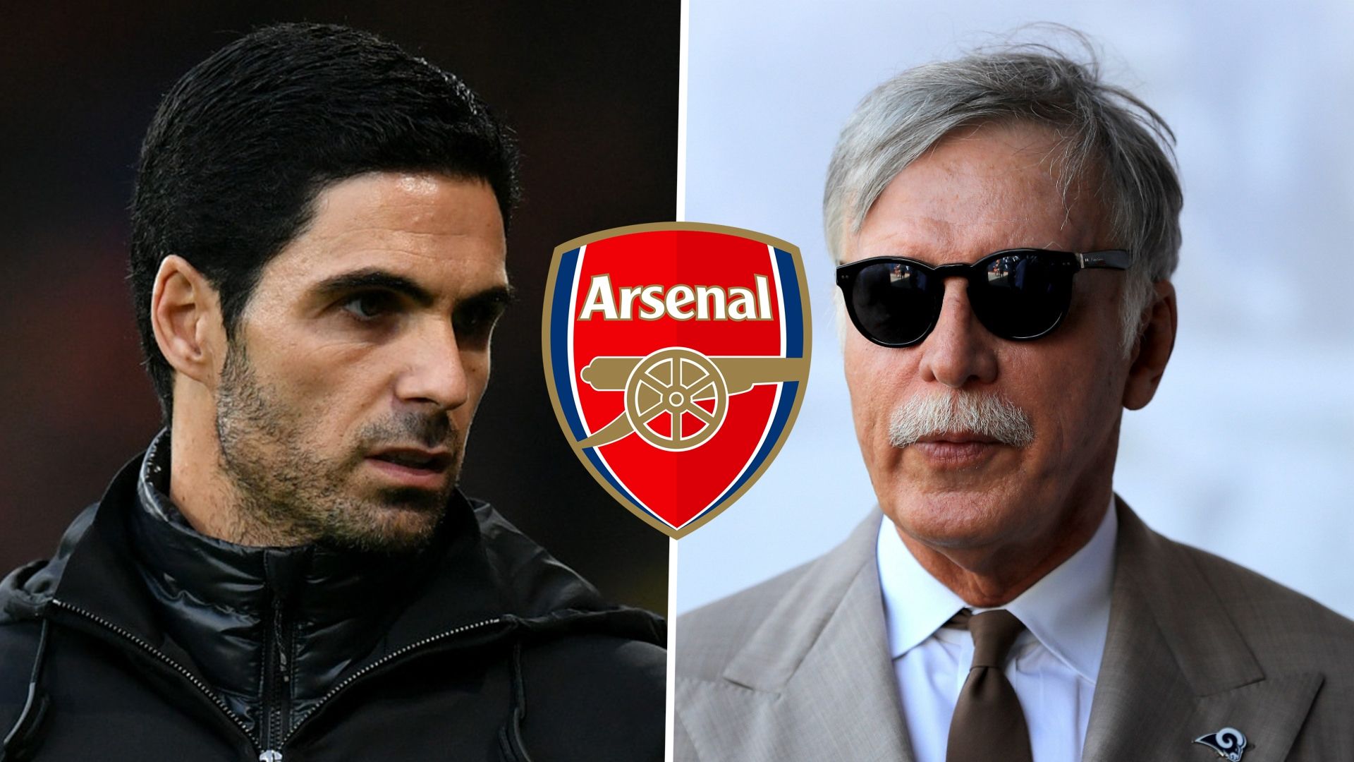 Mikel Arteta, Stan Kroenke, Arsenal badge