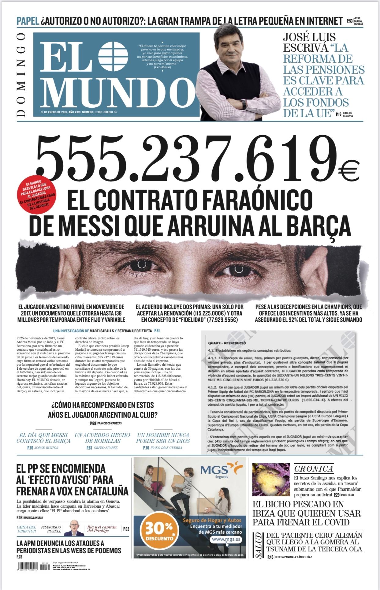 PORTADA EL MUNDO MESSI