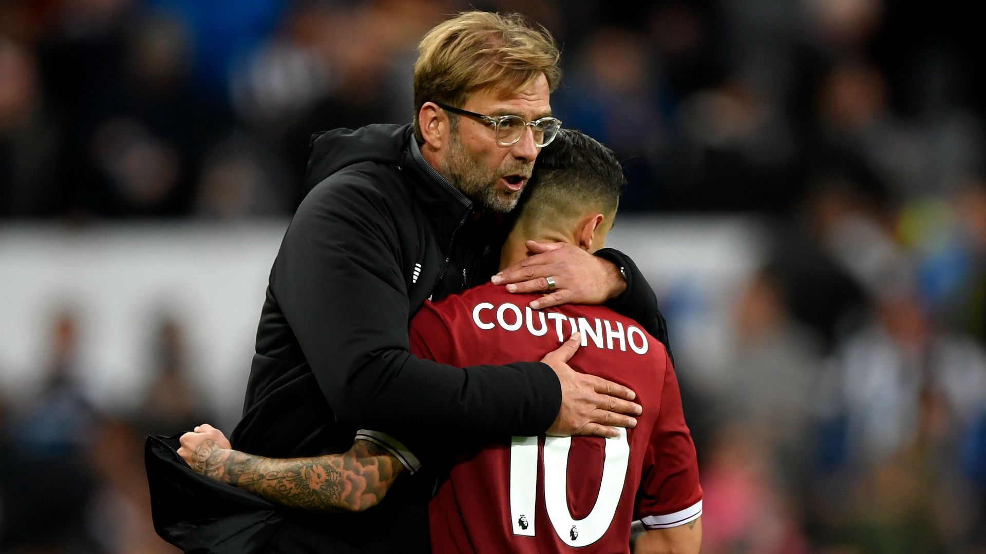 Jurgen Klopp Philippe Coutinho - cropped