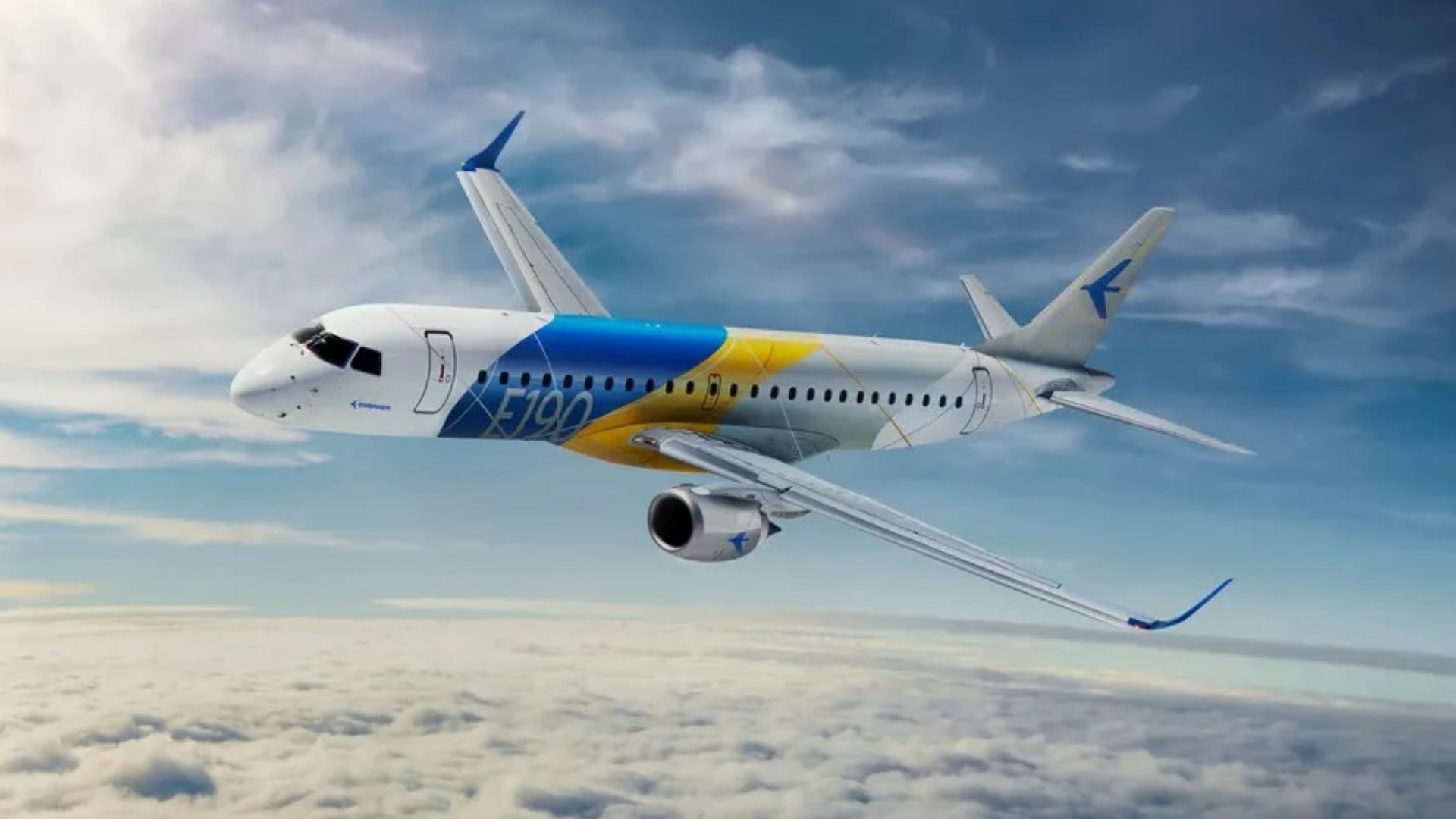 Avião Palmeiras Embraer E-190