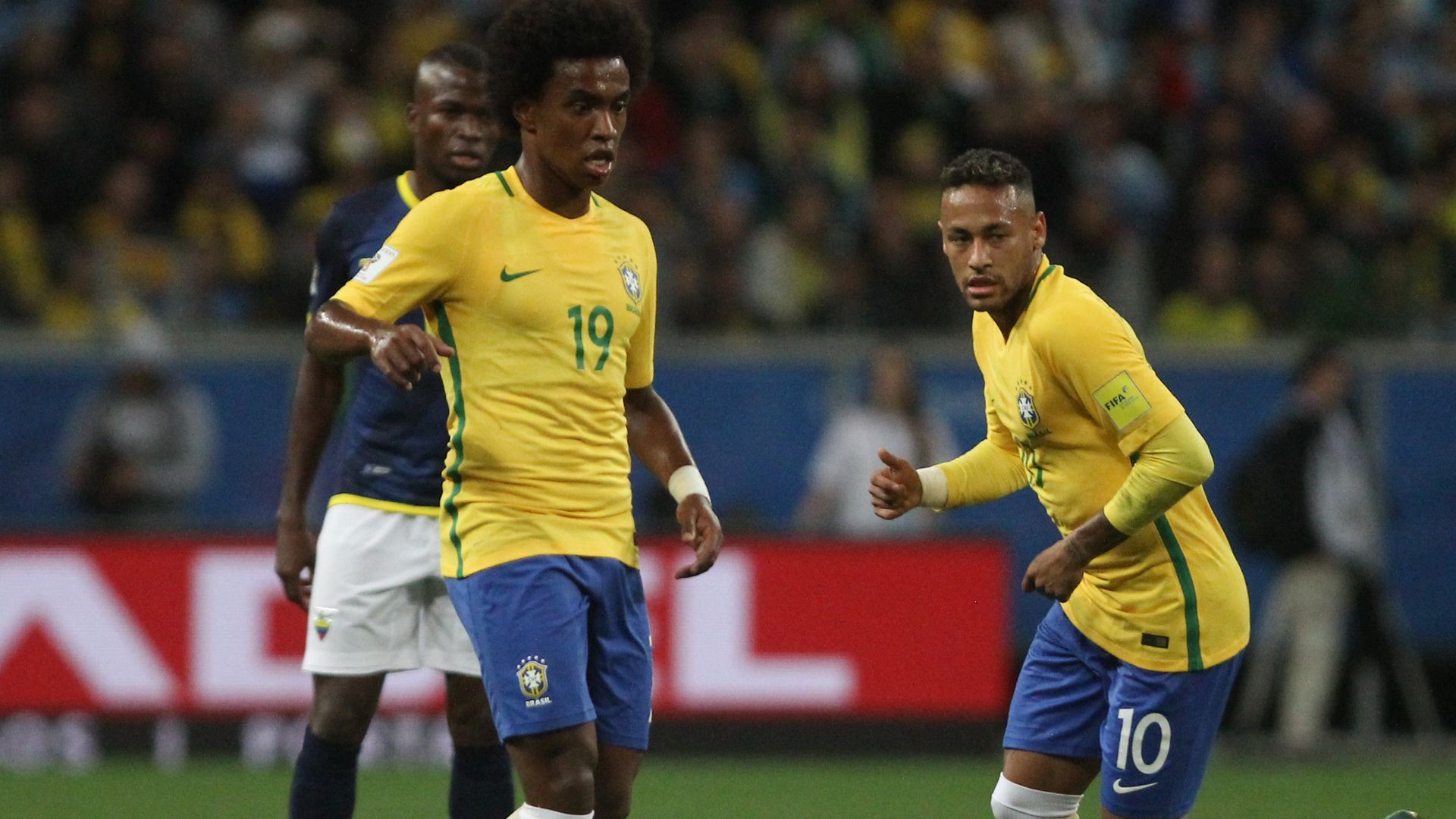 Willian Neymar Brazil Ecuador Eliminatorias 2018 31082017