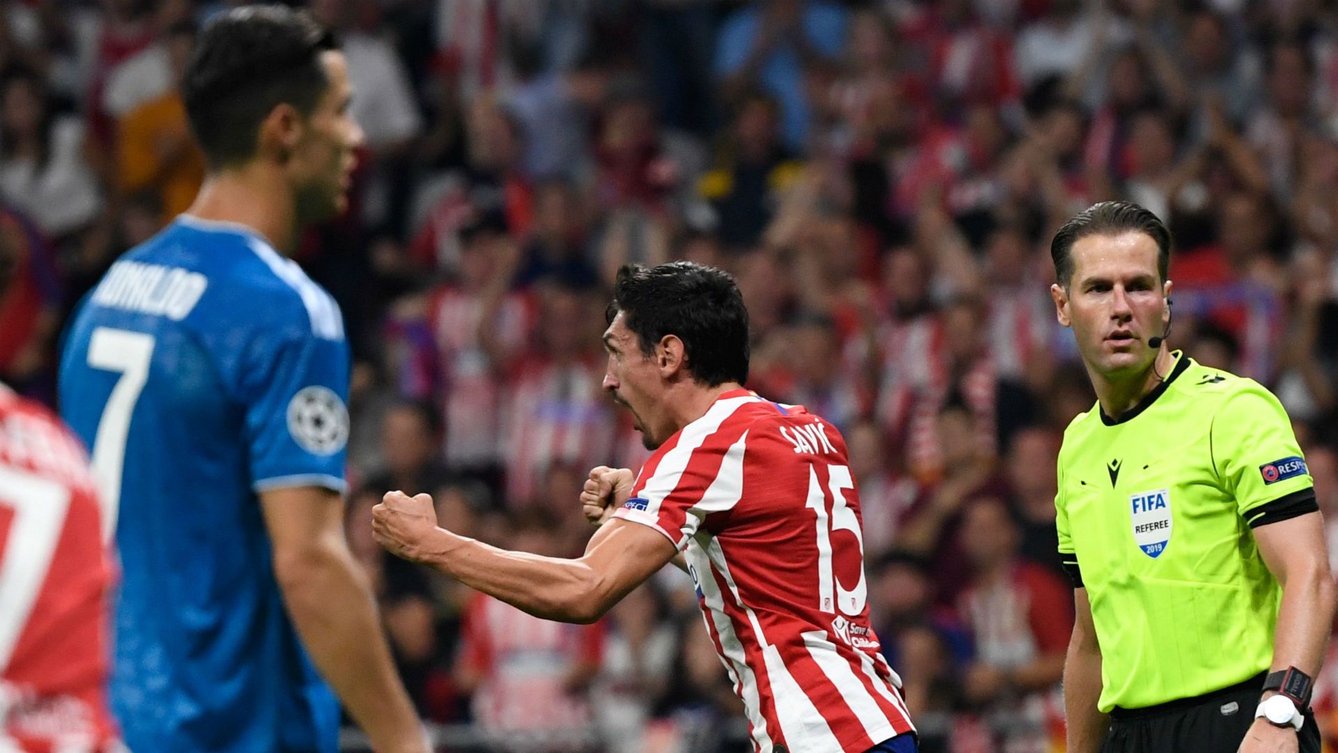 Atletico Madrid Juventus Champions League 2019/2020 Cristiano Ronaldo Stefan Savic