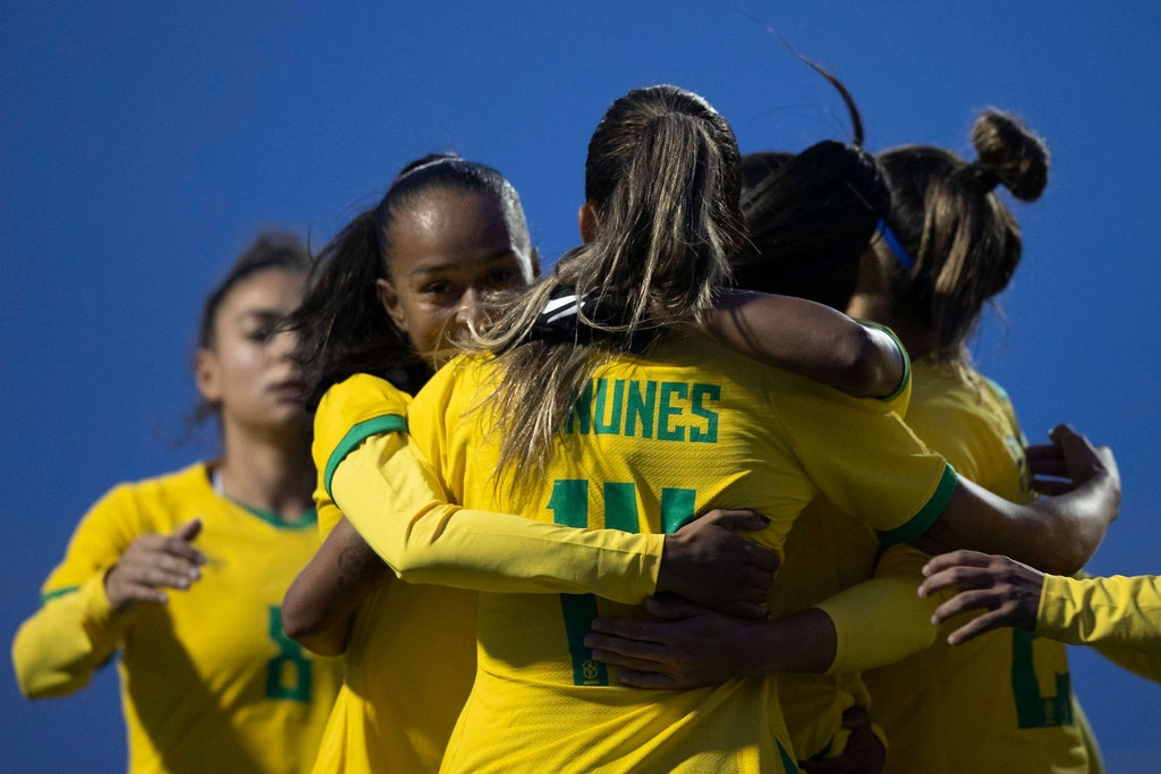 Seleção brasileira feminina, em um amistoso, 2022