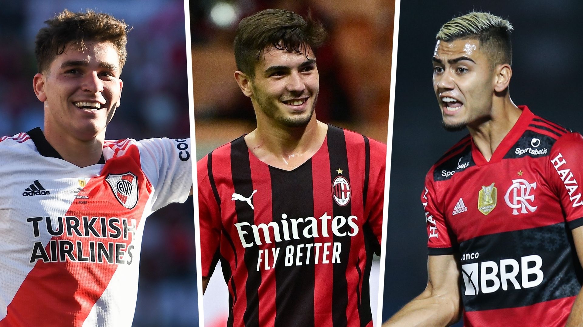 Julian Alvarez Brahim Diaz Andreas Pereira GFX