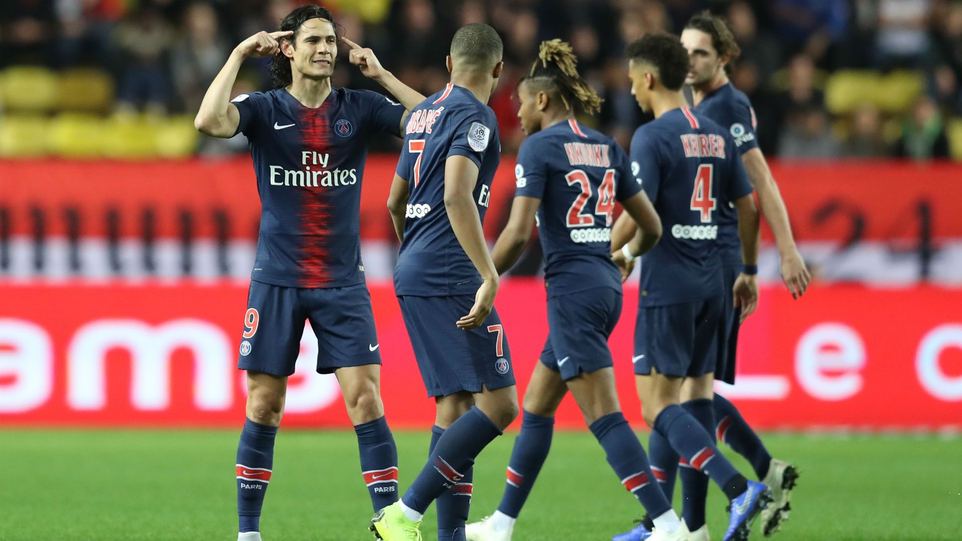 Edinson Cavani Monaco PSG Ligue 1 11112018