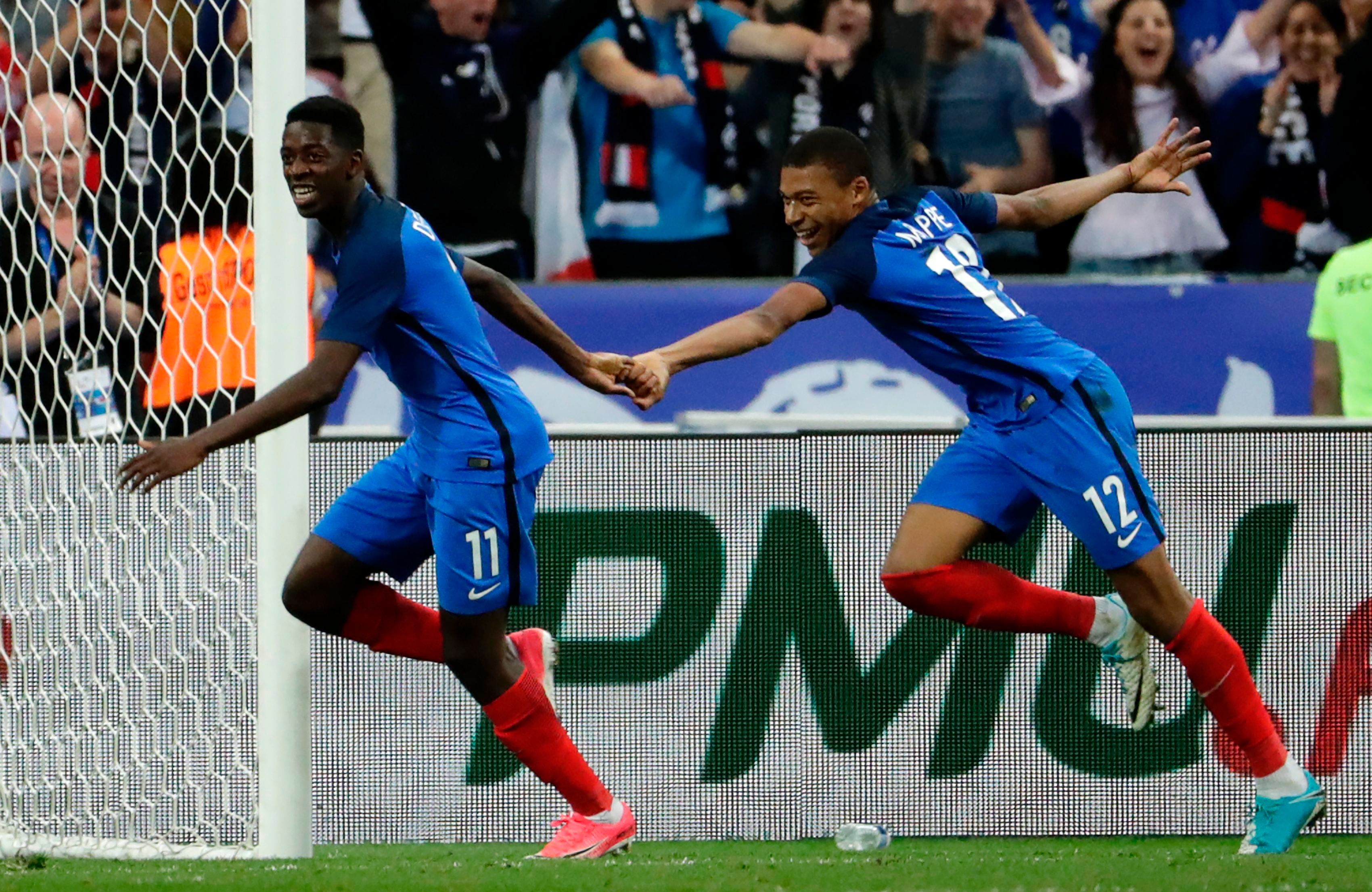 Ousmane Dembele & Kylian Mbappe