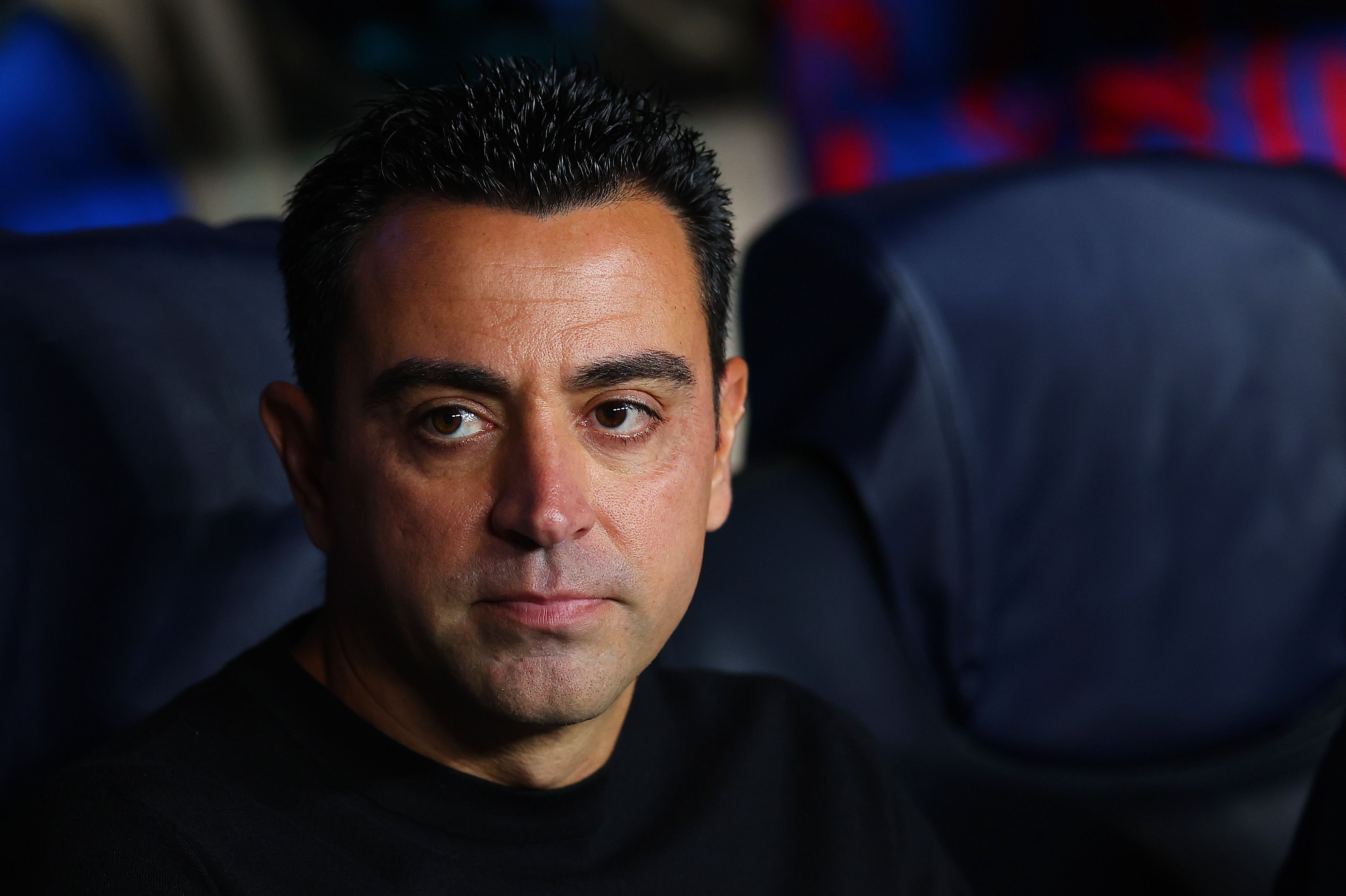 Xavi Barcelona bench