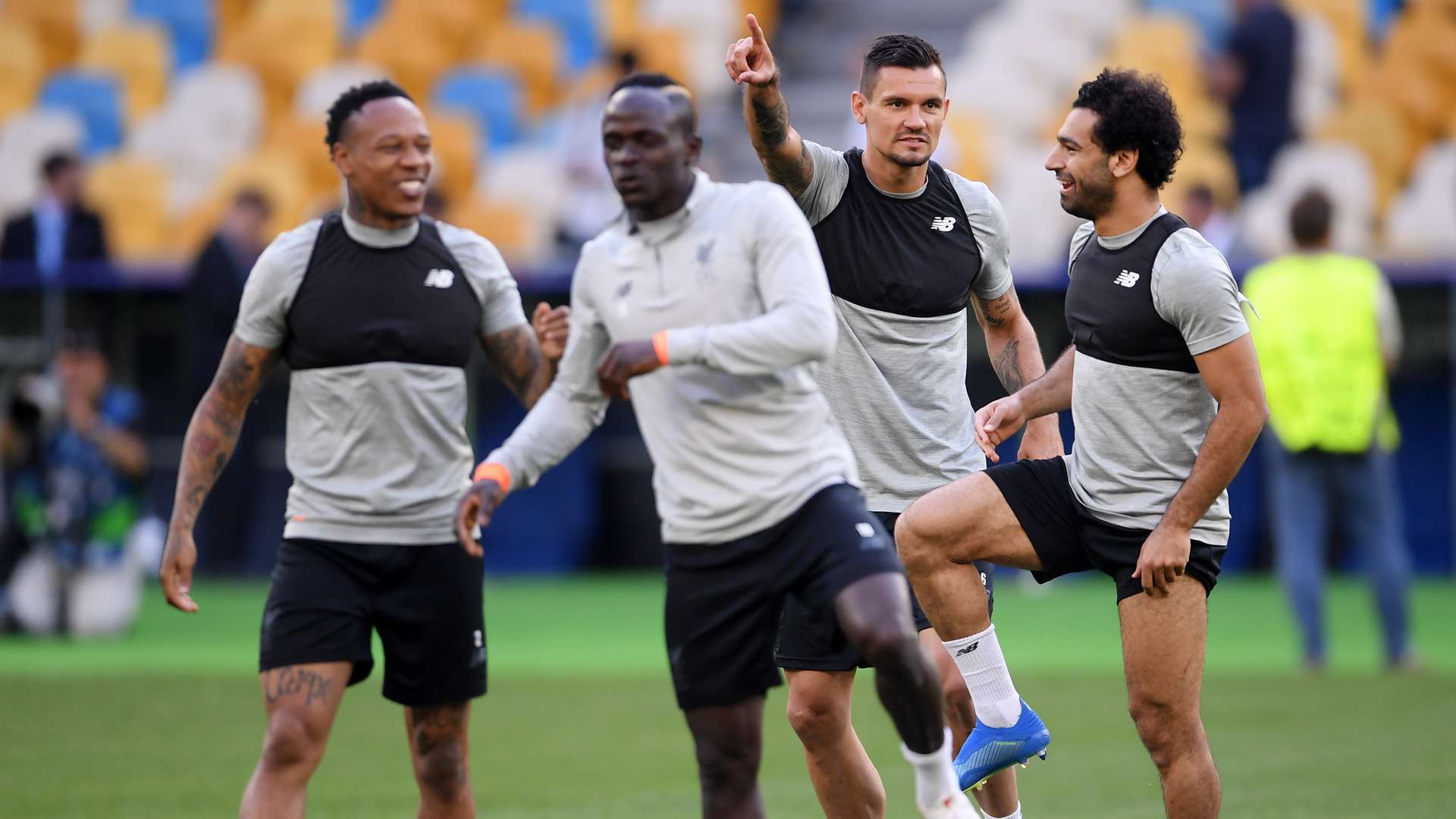 Mohamed Salah Dejan Lovren FC Liverpool Sadio Mane Clyne