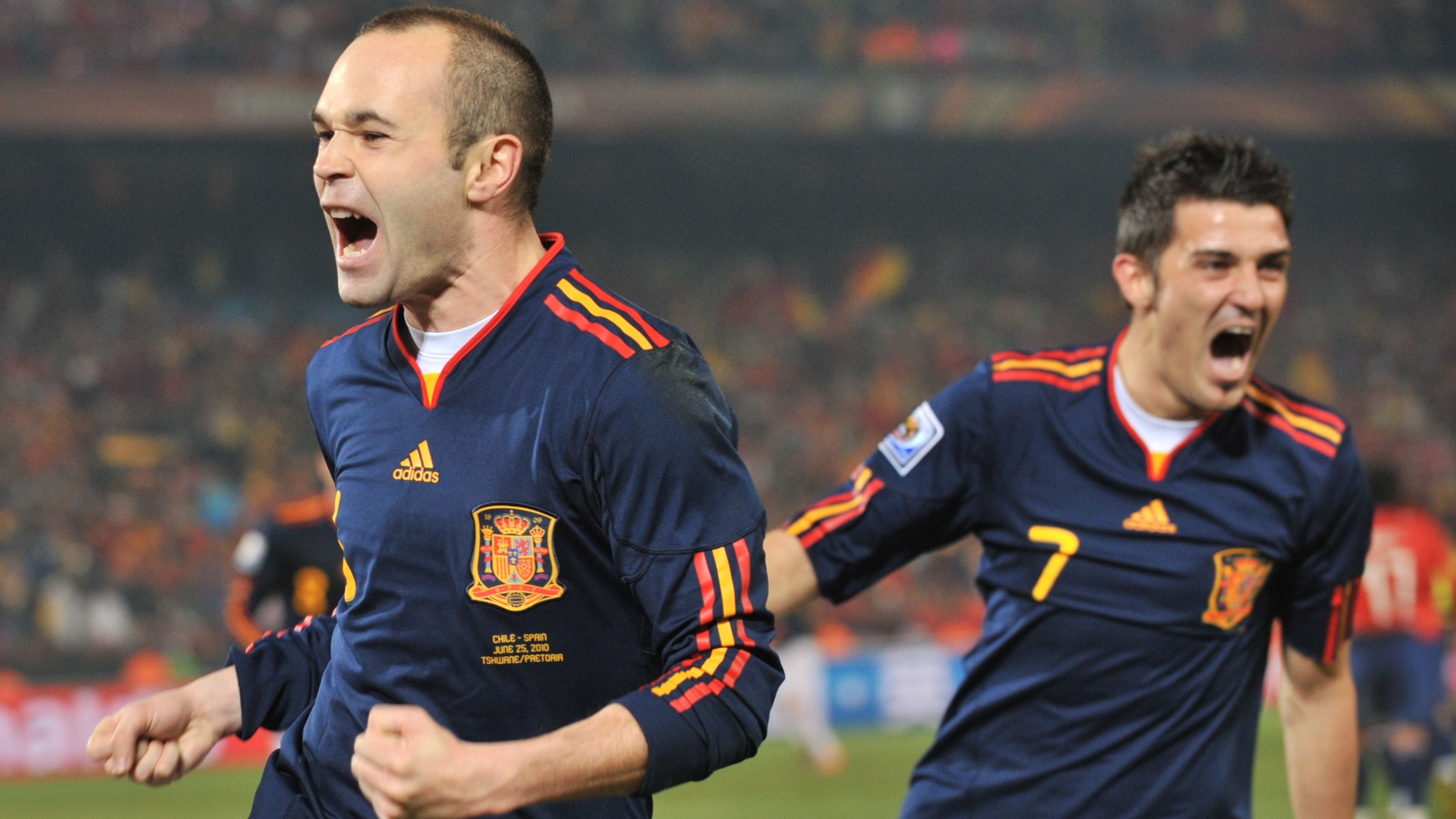 Anders Iniesta David Villa Spain