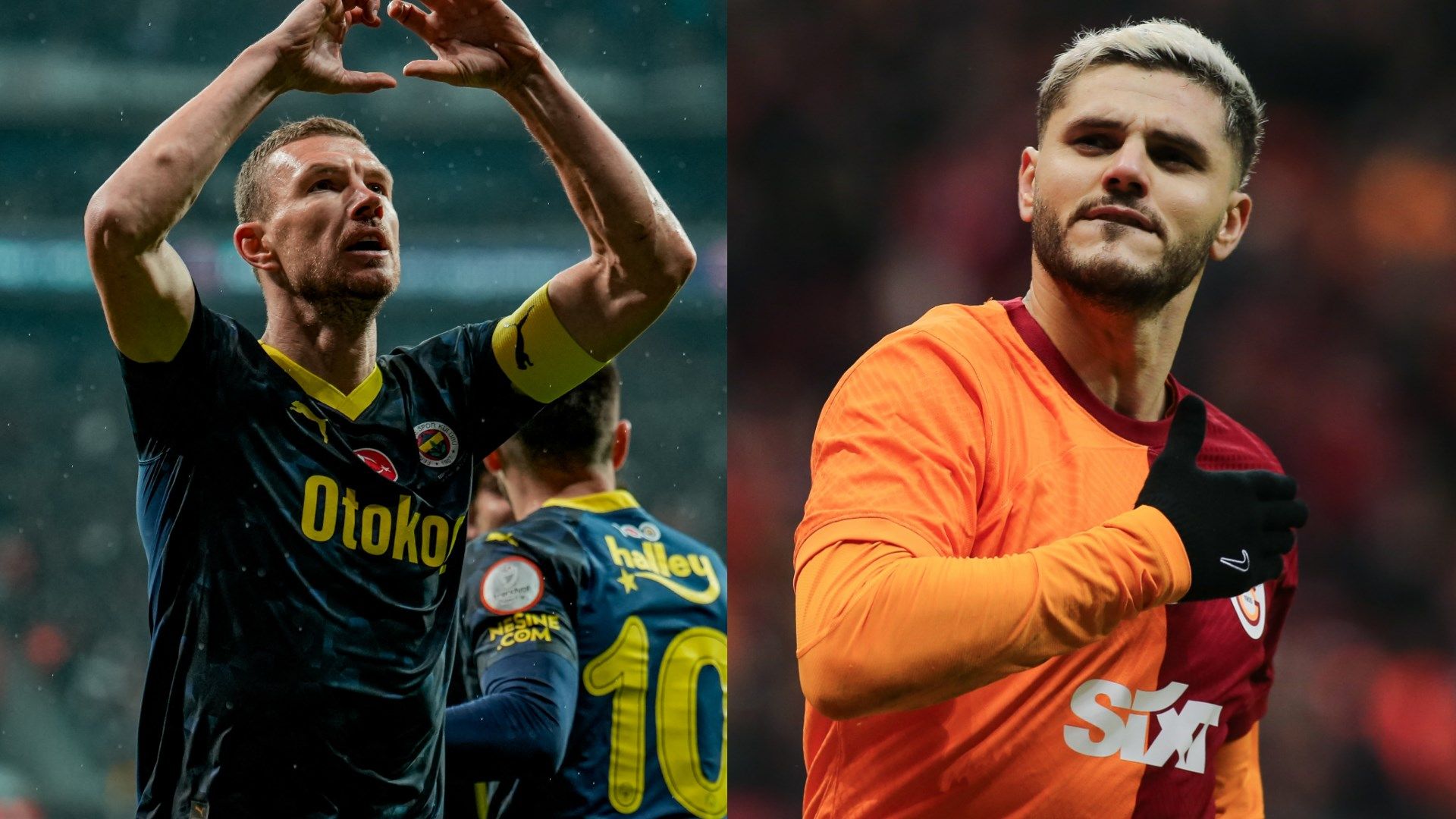 Edin Dzeko Mauro Icardi Fenerbahce Galatasaray